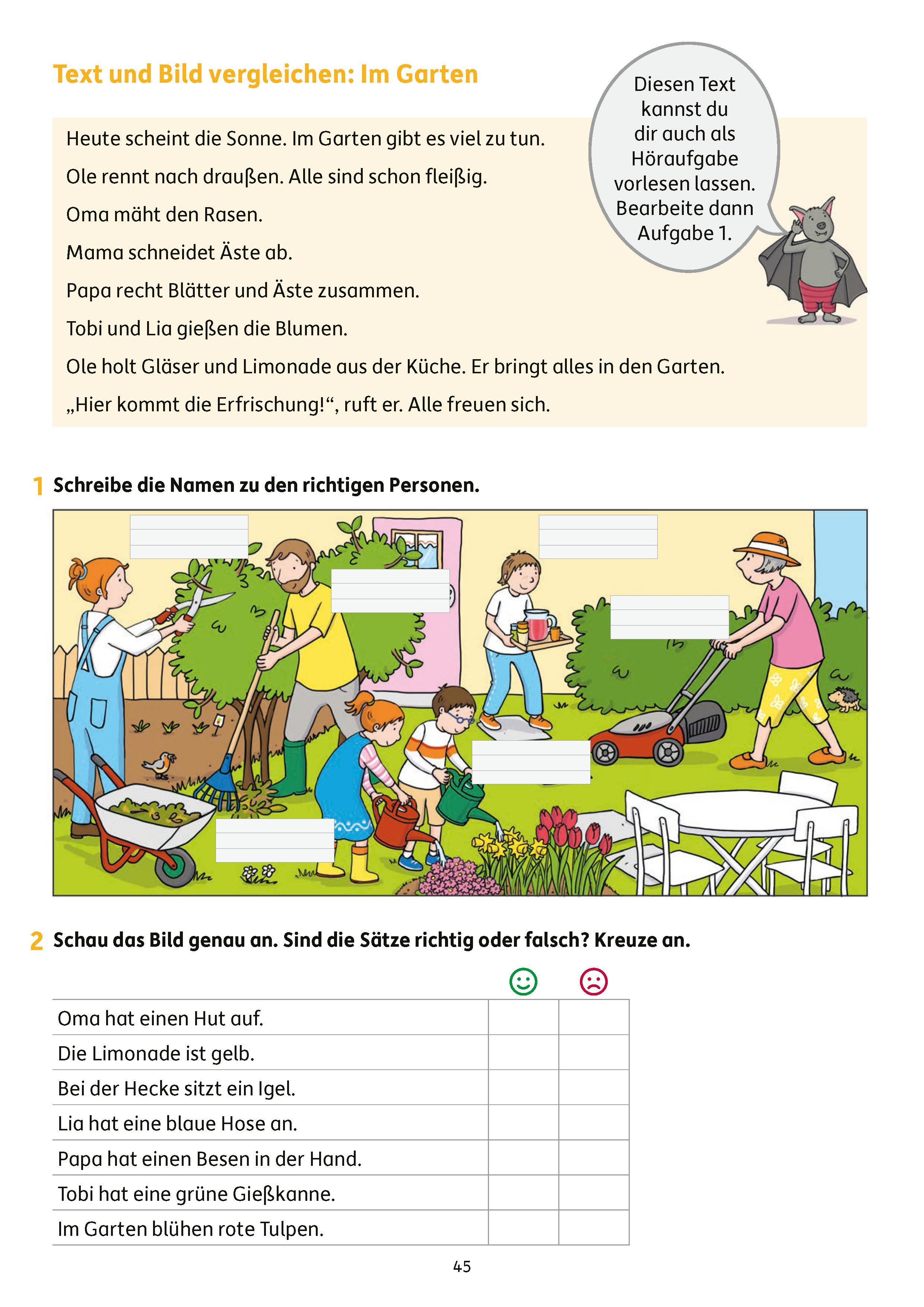 Beispielinhalt (Bild) Erfolgreich durch die 2. Klasse - Mathe, Deutsch, Sachunterricht
