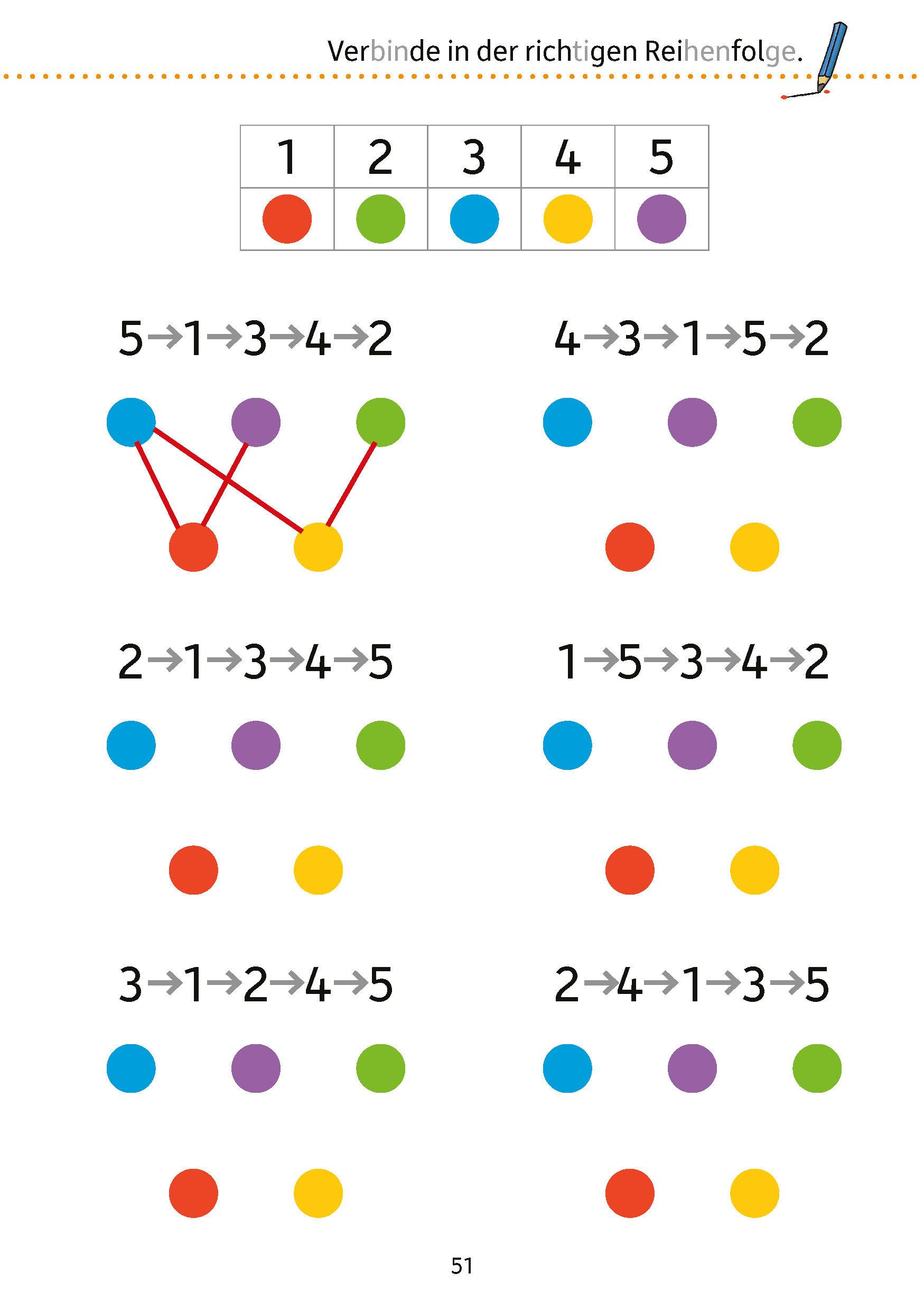 Beispielinhalt (Bild) Mein Übungsheft Konzentration - Schulanfang: Wahrnehmung, logisches Denken