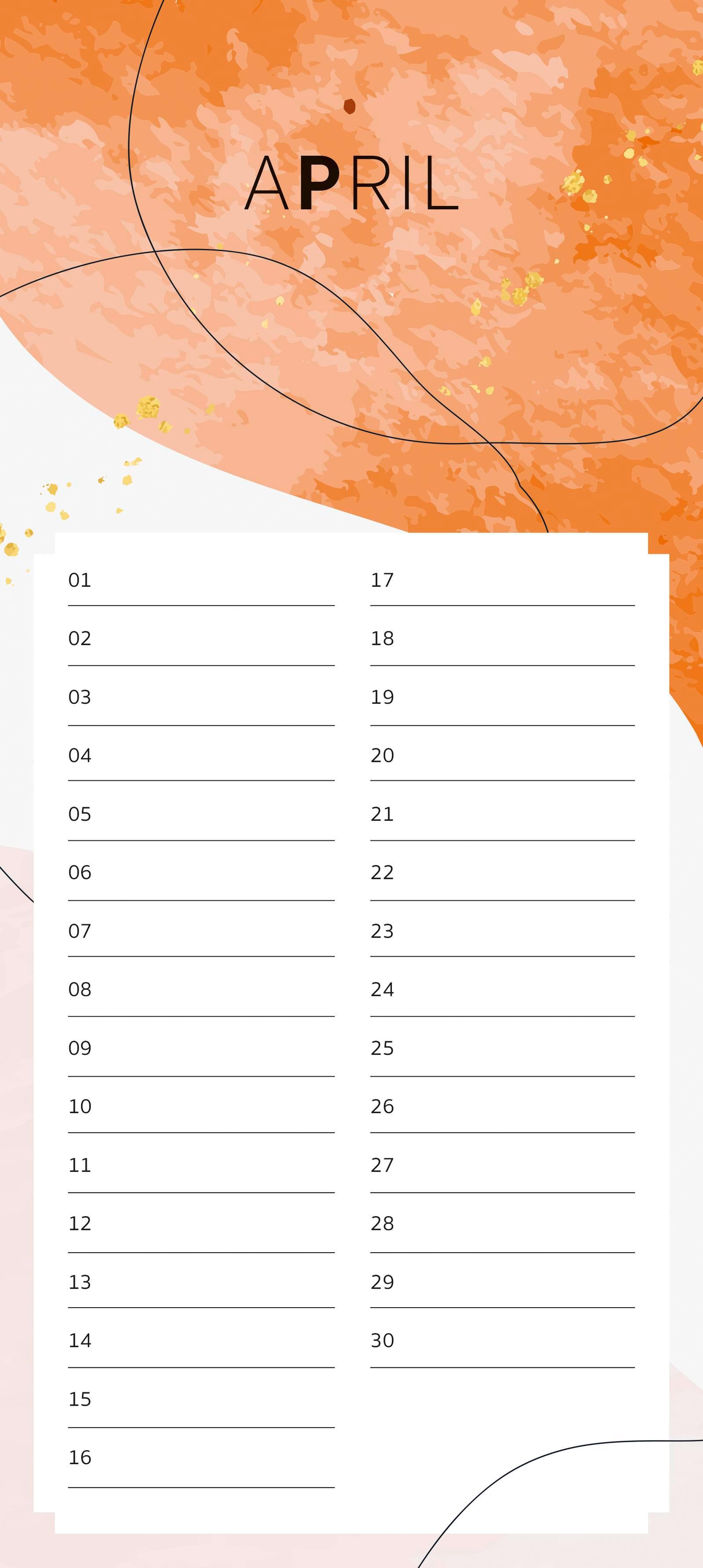 Beispielinhalt (Bild) Immerwährender Geburtstagskalender Pattern