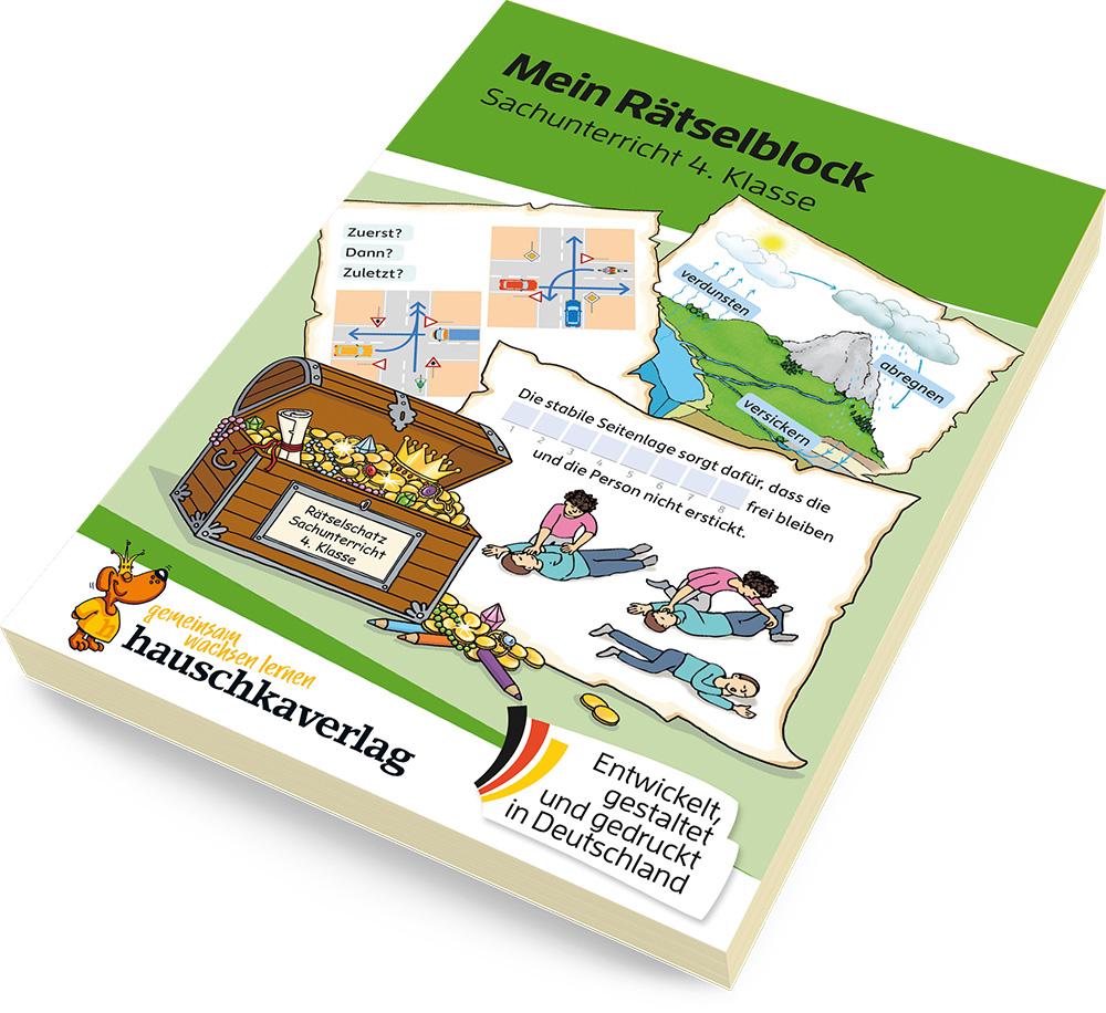 Beispielinhalt (Bild) Mein Rätselblock Sachunterricht 4. Klasse