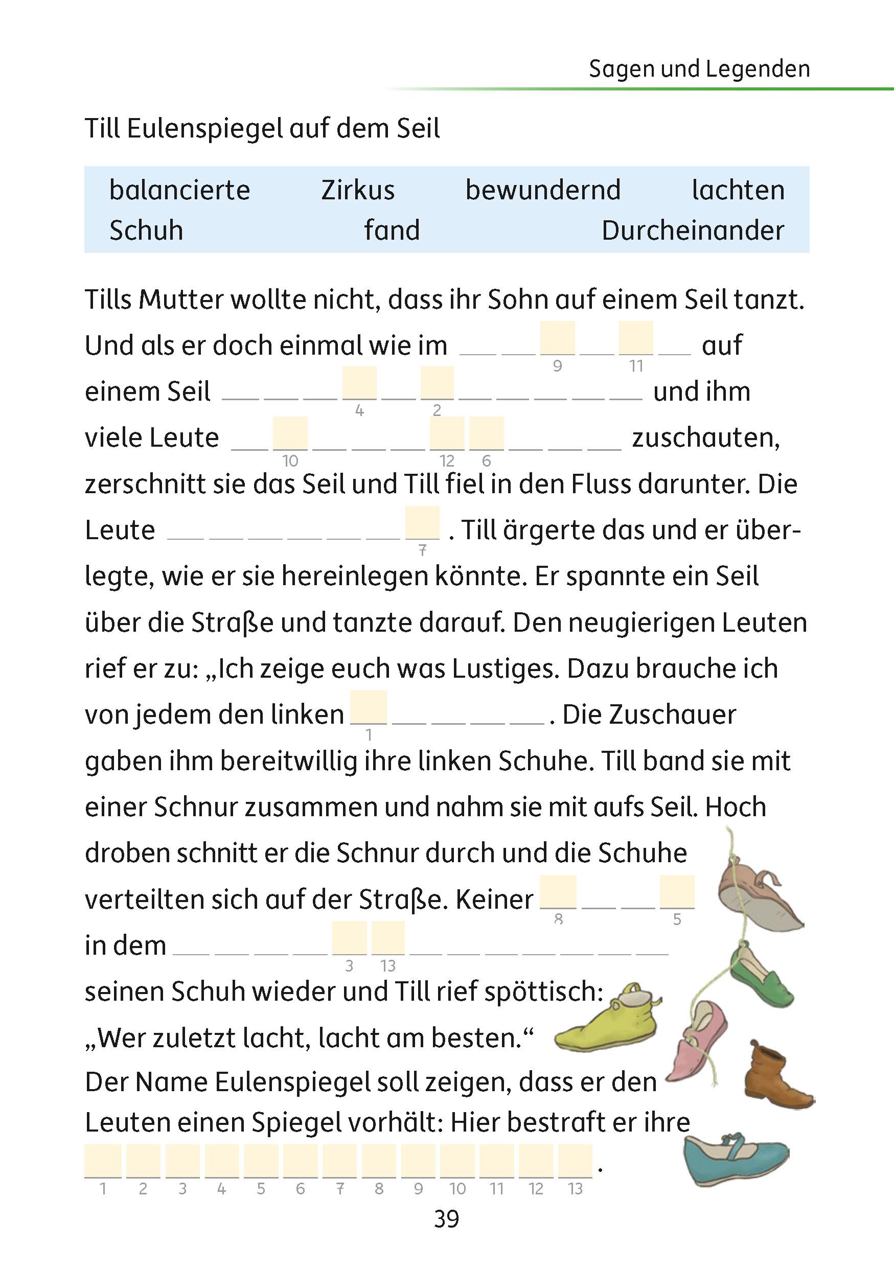Beispielinhalt (Bild) Mein Rätselblock Sachunterricht 4. Klasse