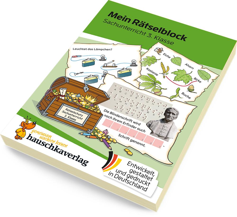 Beispielinhalt (Bild) Mein Rätselblock Sachunterricht 3. Klasse