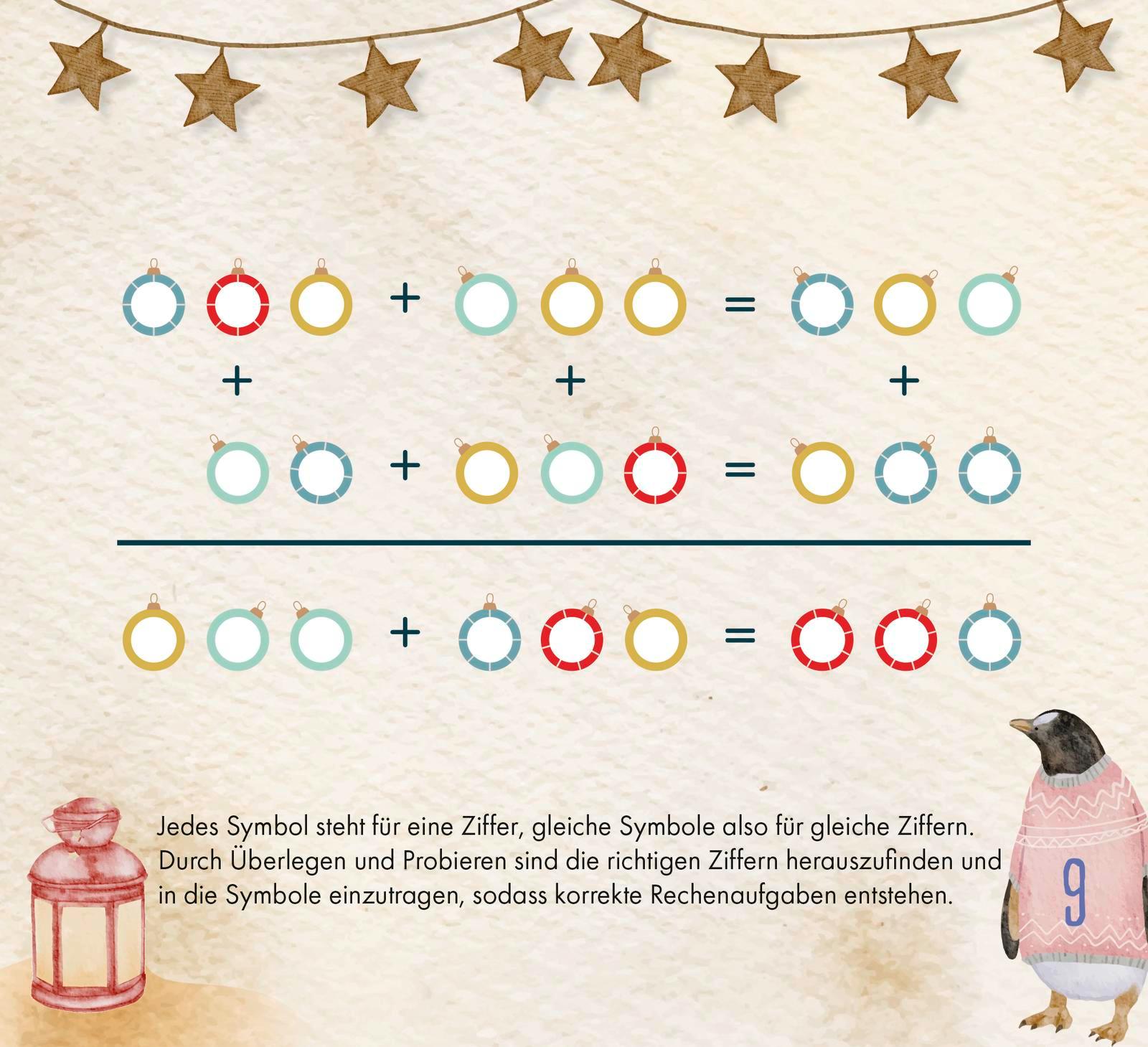 Beispielinhalt (Bild) 24 x ultimativer Rätselspaß für den Advent