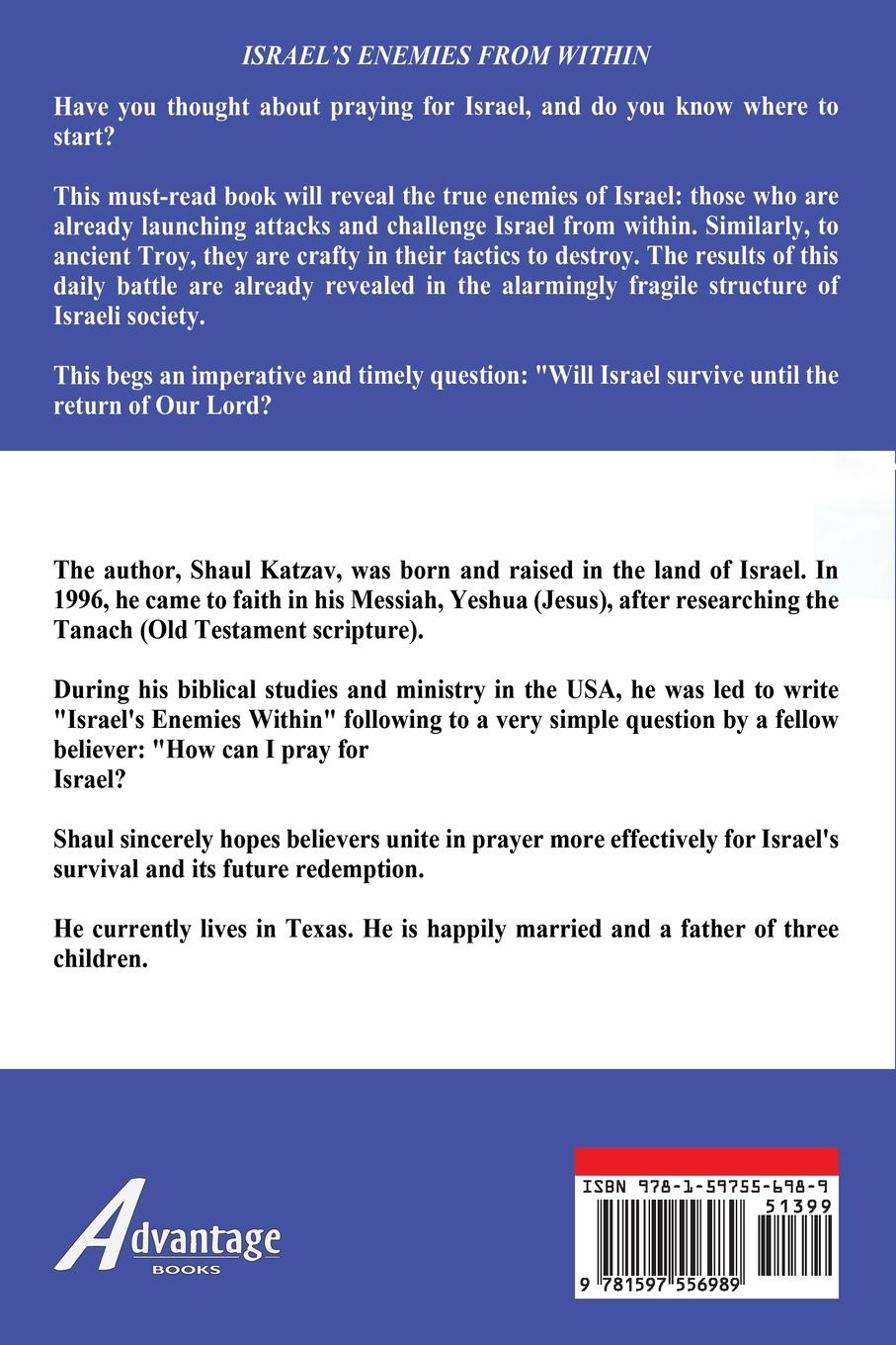 Rückseitencover Israel's Enemies Within