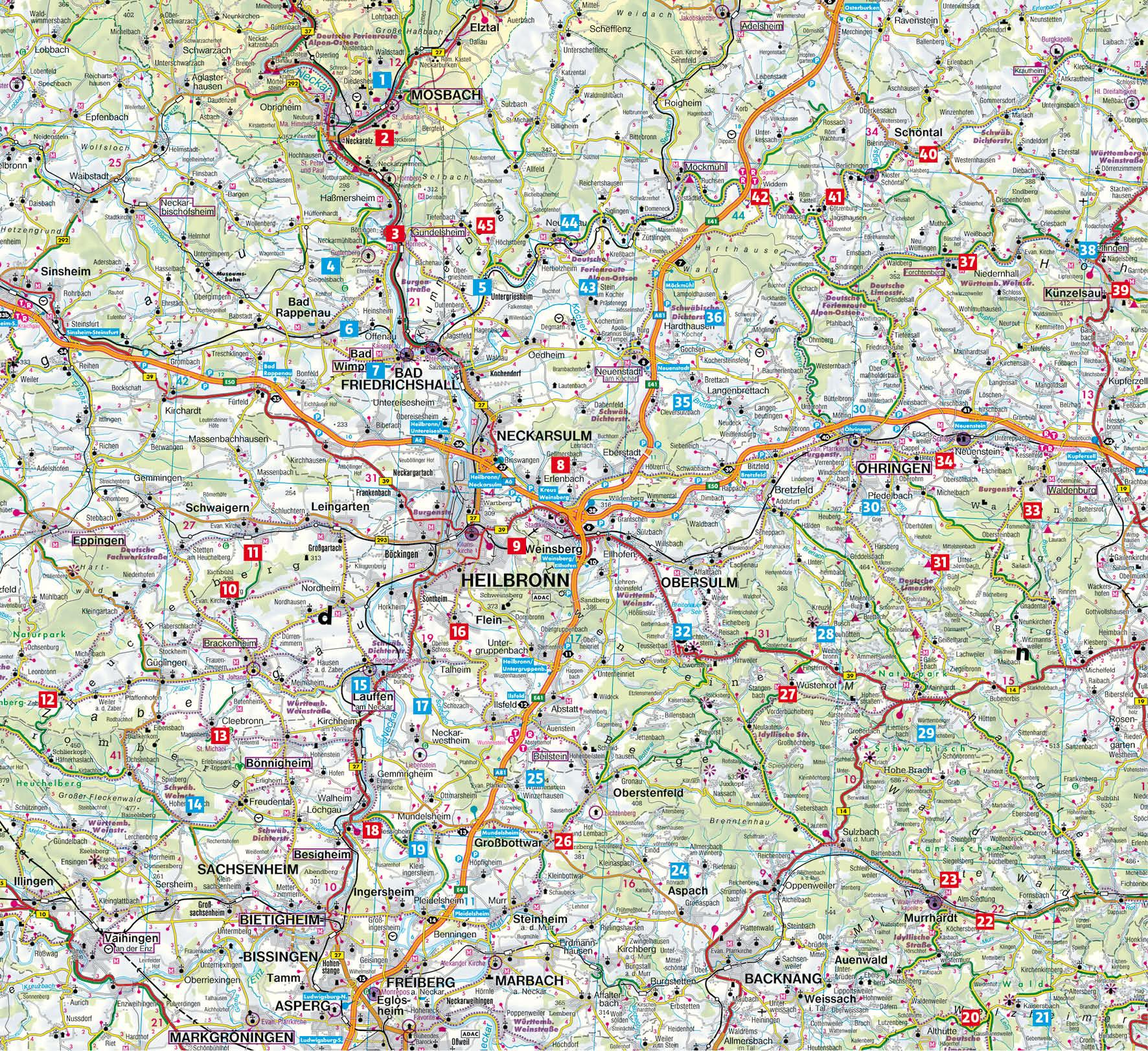 Beispielinhalt (Bild) Wandern und Einkehren - Heilbronner Land