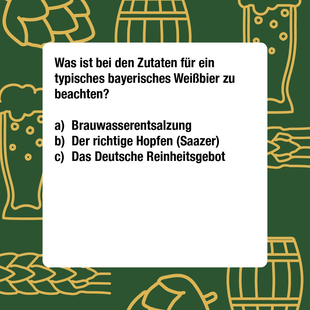 Beispielinhalt (Bild) Das Weizenbier-Quiz
