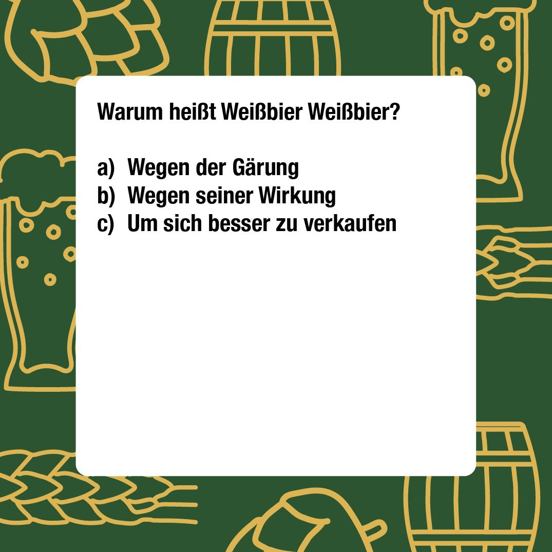 Beispielinhalt (Bild) Das Weizenbier-Quiz
