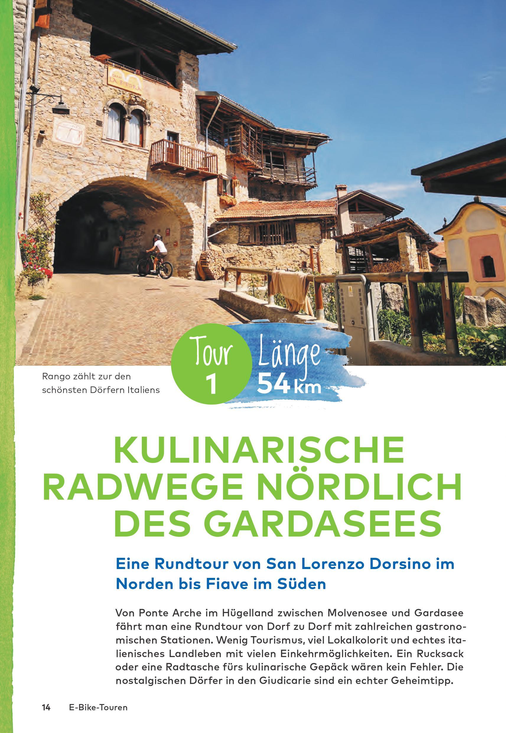 Beispielinhalt (Bild) Die 25 schönsten E-Bike Touren am Gardasee