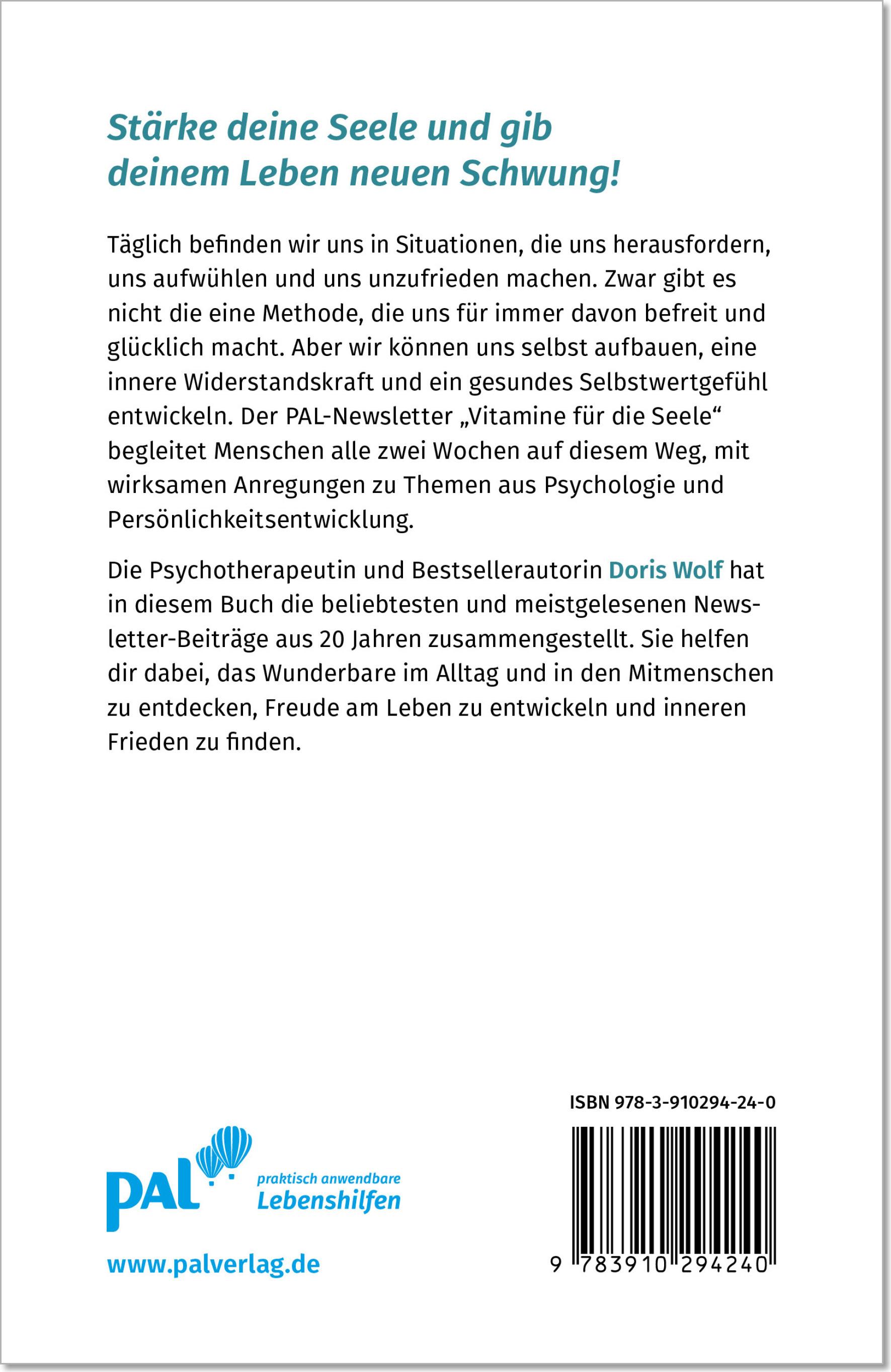 Rückseitencover Vitamine für die Seele