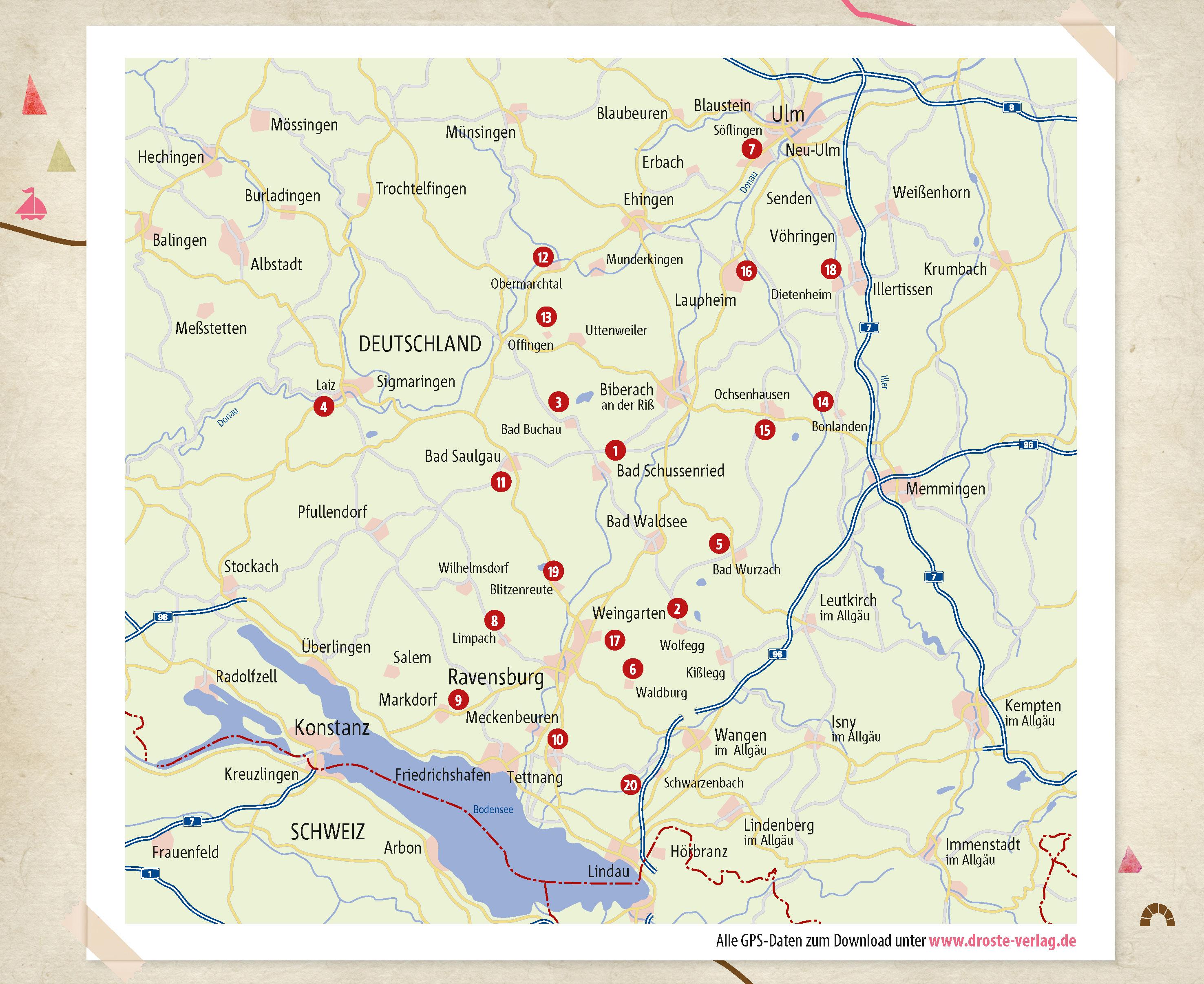 Beispielinhalt (Bild) Oberschwaben. Wandern für die Seele