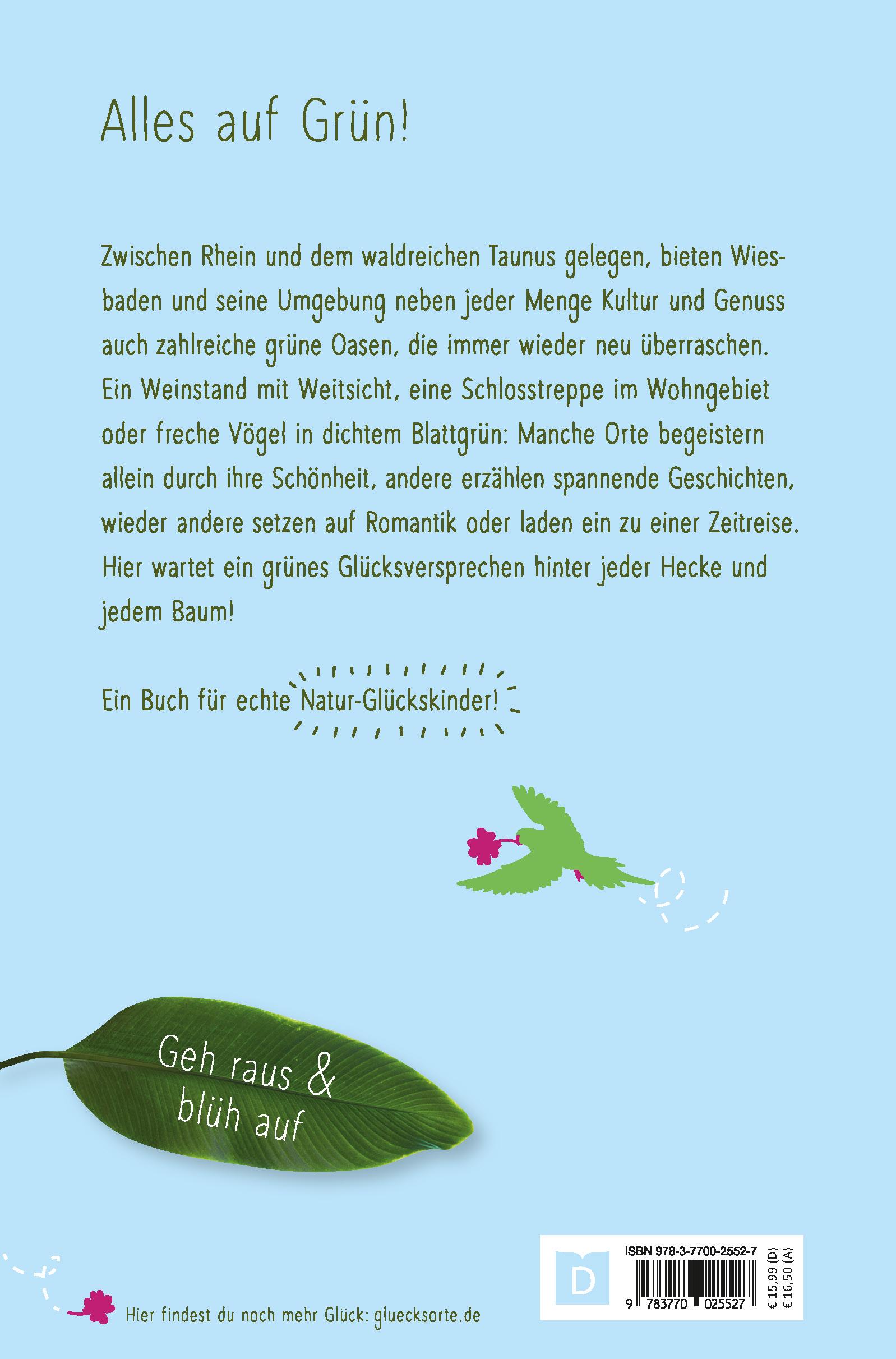 Rückseitencover Grüne Glücksorte in und um Wiesbaden
