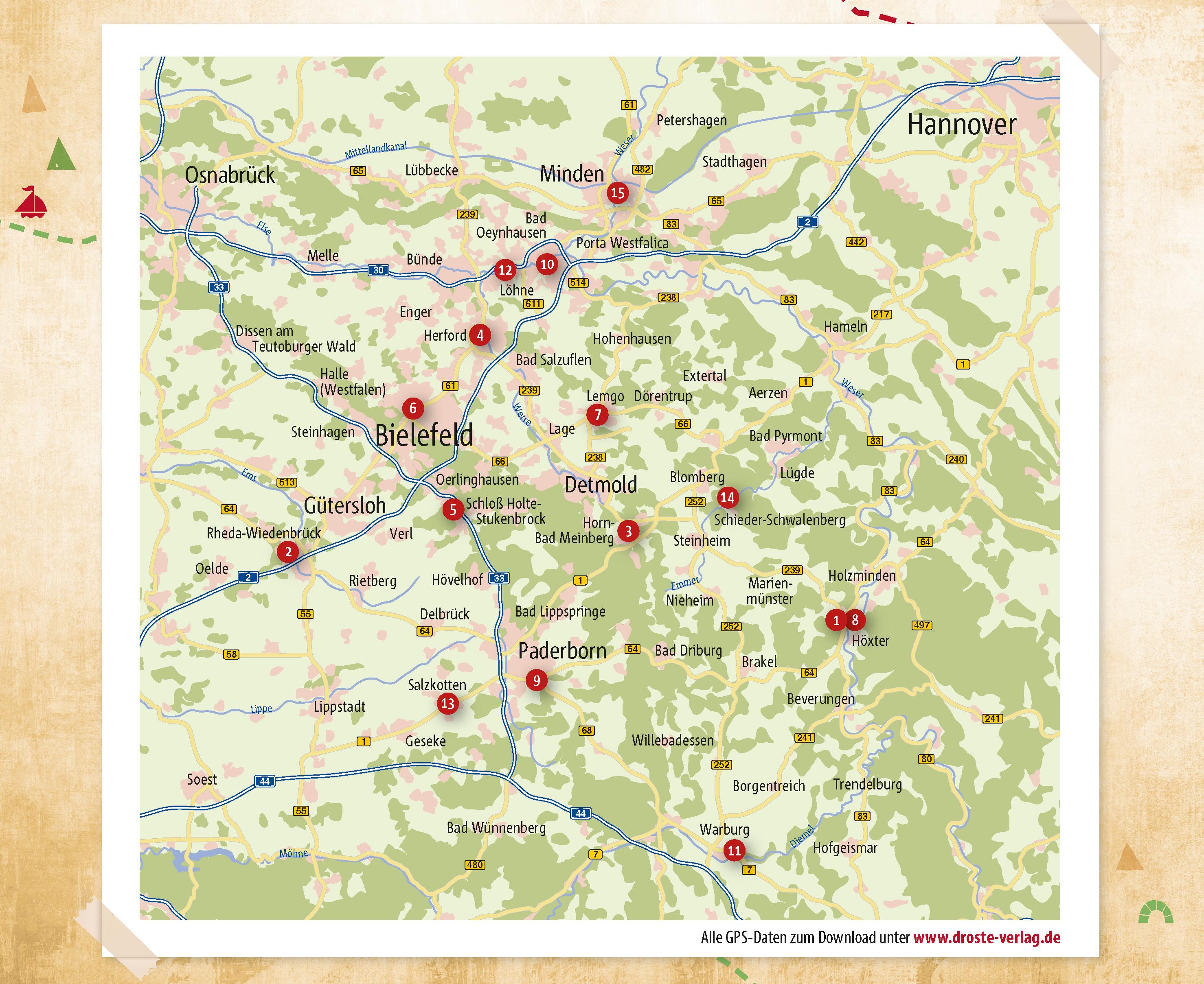 Beispielinhalt (Bild) Ostwestfalen-Lippe. Radeln für die Seele