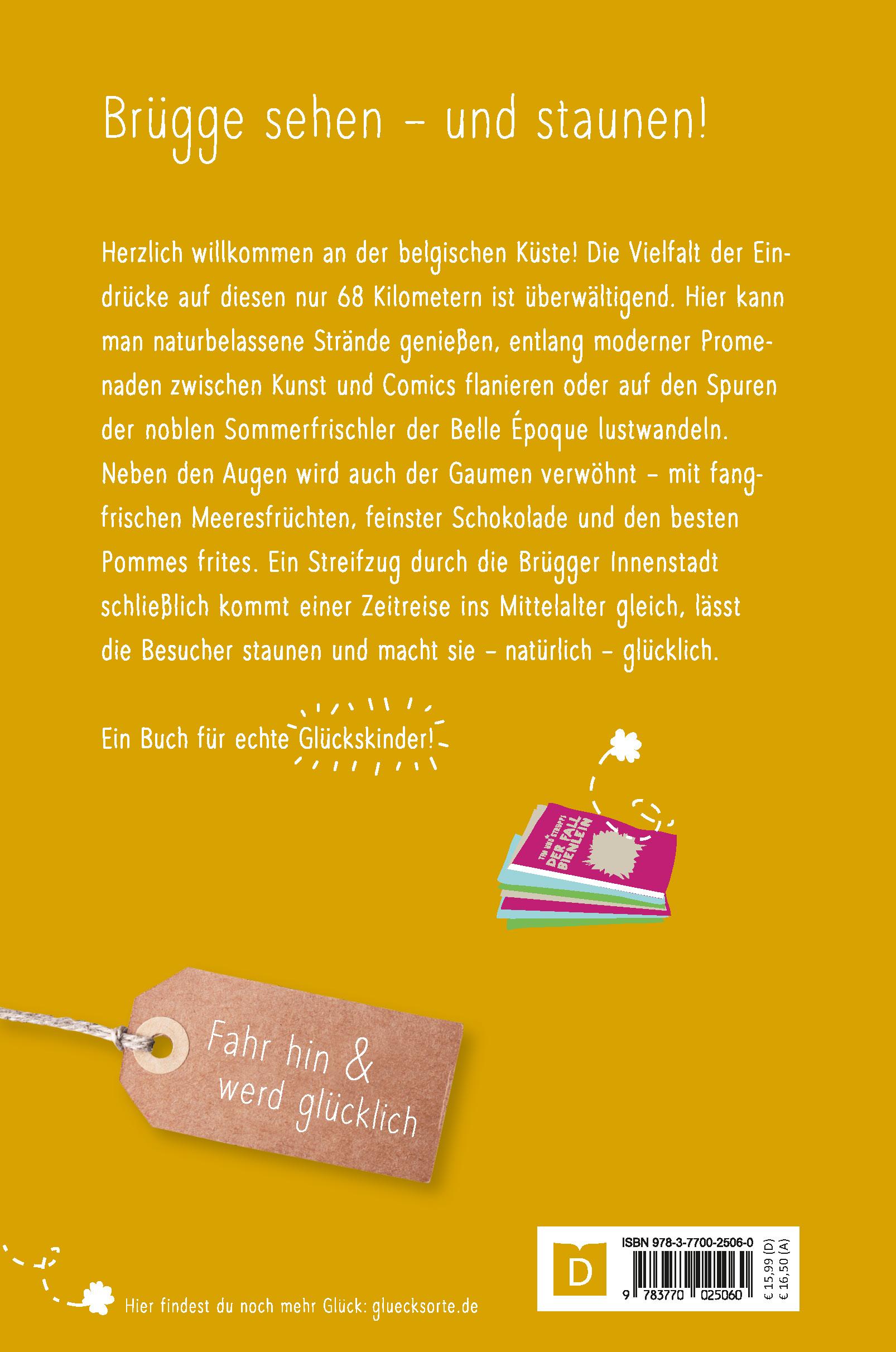Rückseitencover Glücksorte an der belgischen Küste. Mit Brügge