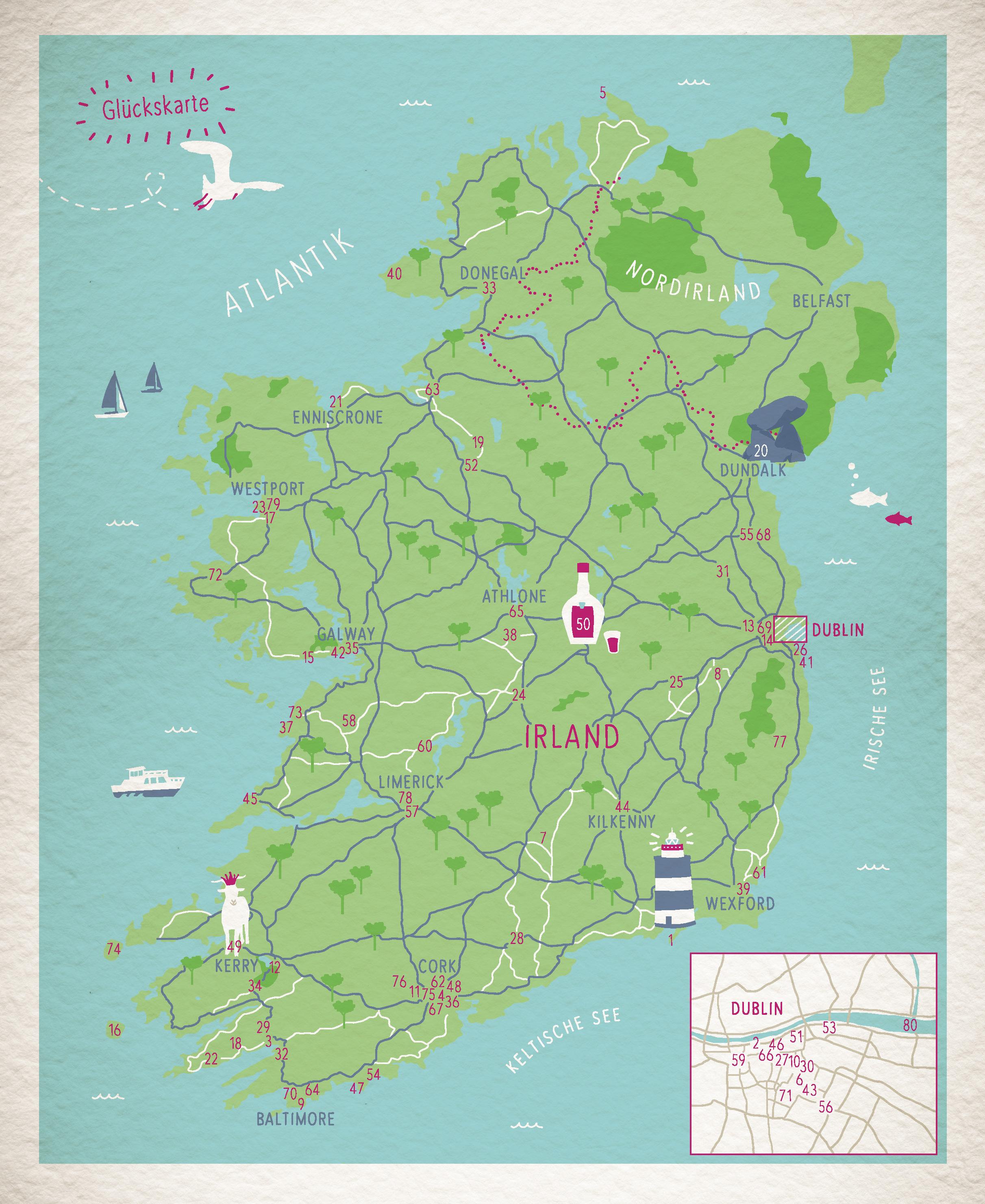 Beispielinhalt (Bild) Glücksorte in Irland