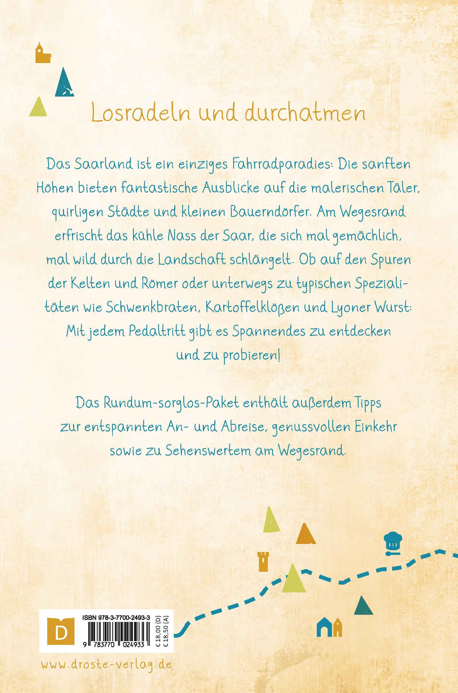 Rückseitencover Saarland. Radeln für die Seele