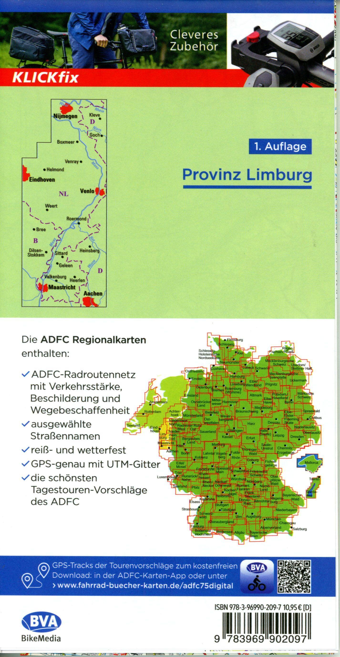 Beispielinhalt (Bild) ADFC-Regionalkarte Limburg, 1:75.000, mit Tagestourenvorschlägen und allen Knotenpunkten, reiß- und wetterfest, E-Bike-geeignet, GPS-Tracks Download
