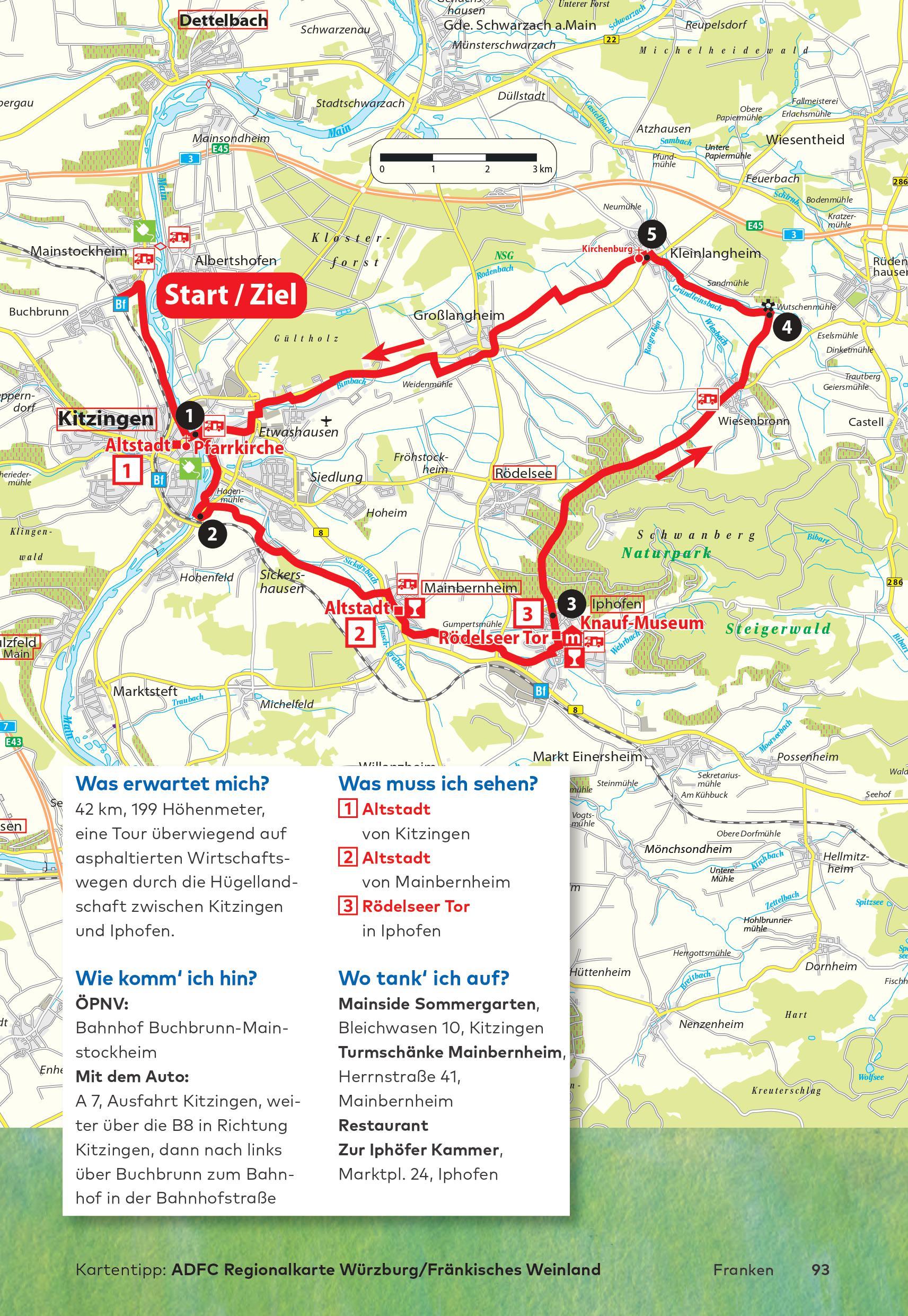 Beispielinhalt (Bild) Die 25 schönsten E-Bike Touren in Franken