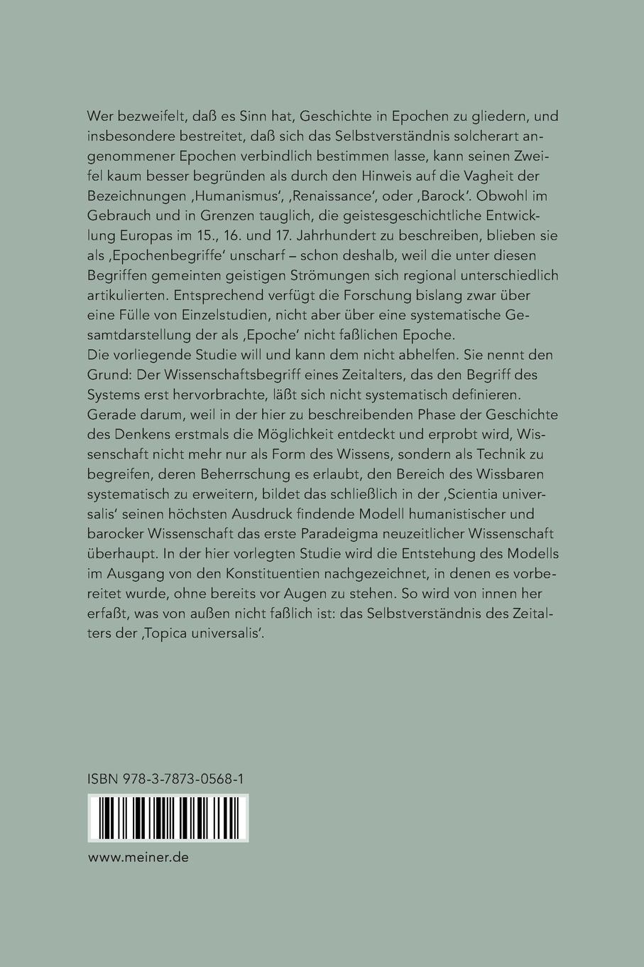 Rückseitencover Topica Universalis