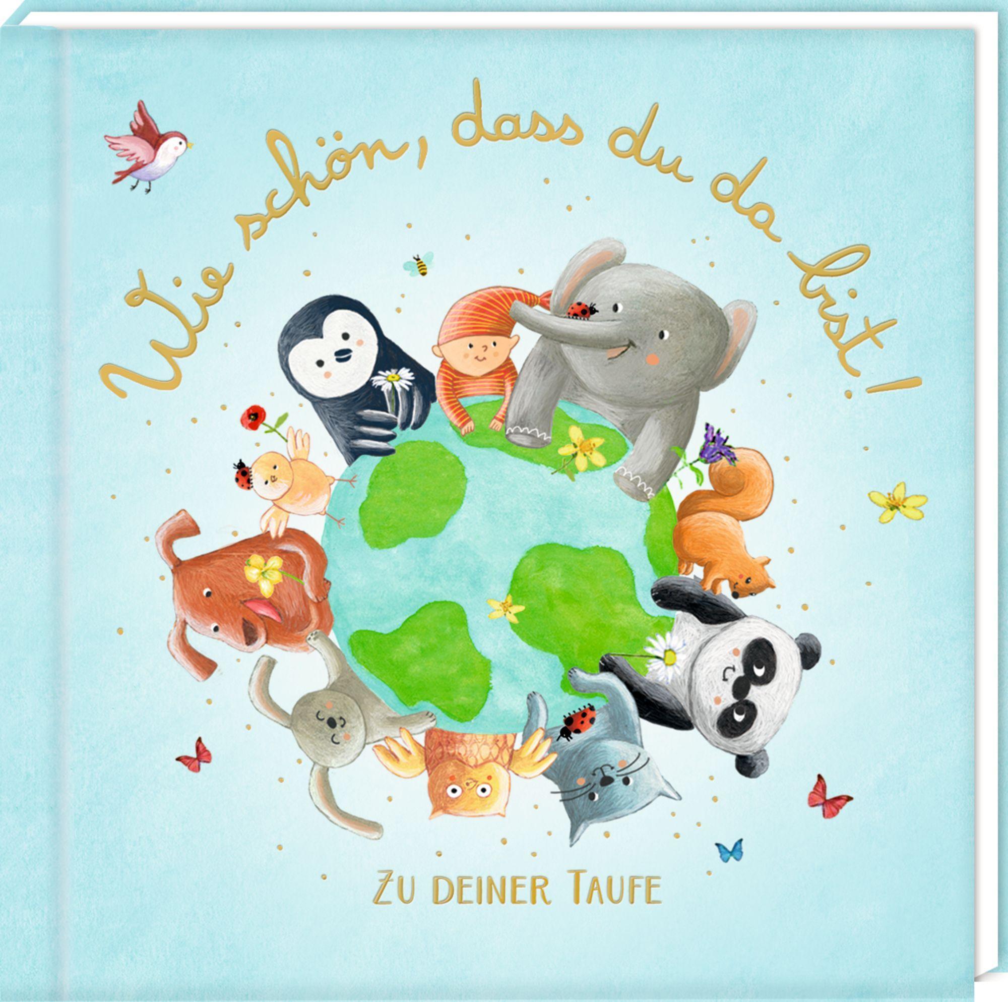 Vorderes Coverbild Geldkuvert-Geschenkbuch - Wie schön, dass du da bist!