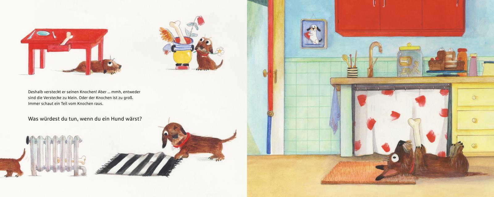 Beispielinhalt (Bild) Lumpi 2: Lumpi gräbt ein Loch