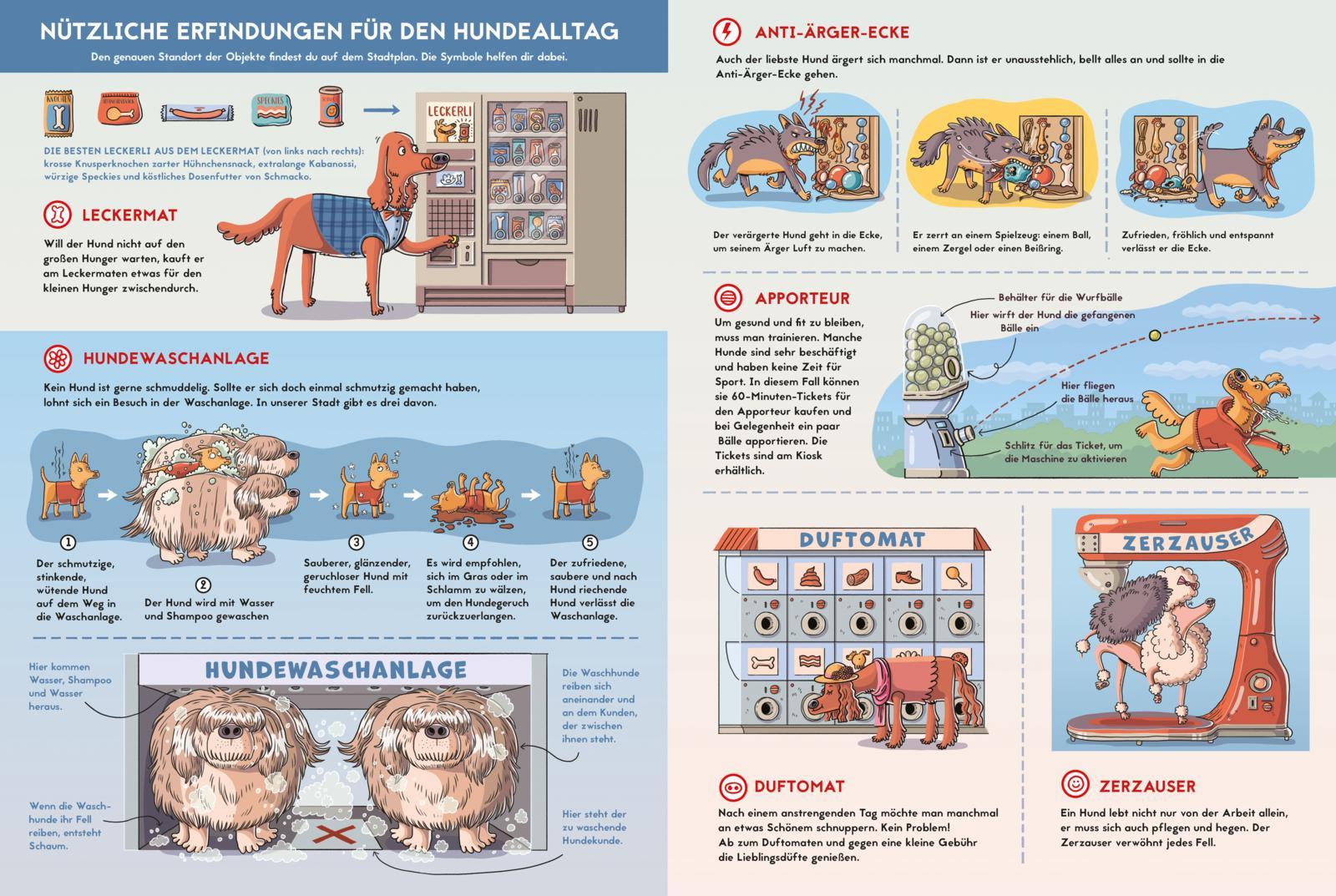 Beispielinhalt (Bild) Willkommen in der Stadt der Hunde