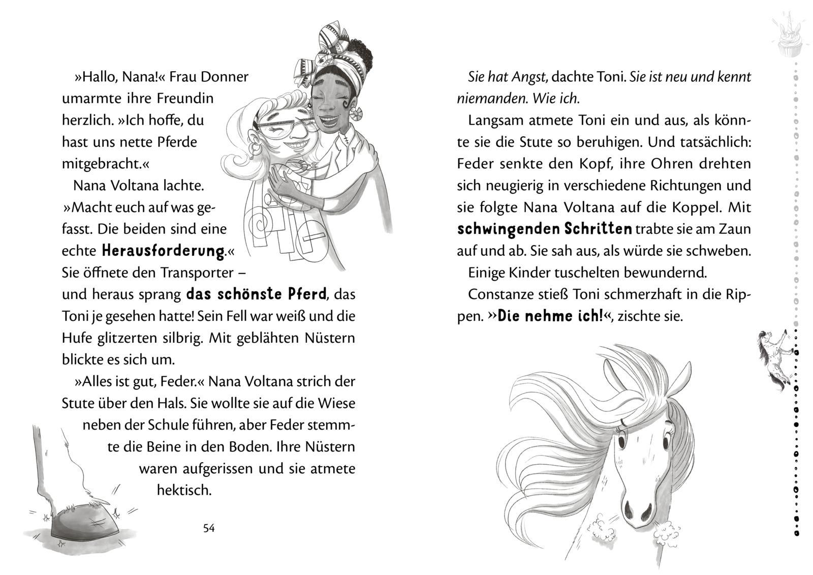 Beispielinhalt (Bild) Die Schule der Herzenspferde 1: Cosmo & Toni