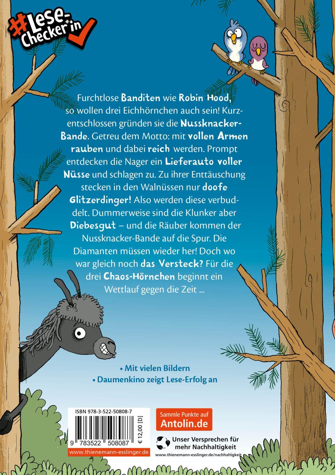 Rückseitencover Nussknacker-Bande 1: Drei Chaoten auf vier Pfoten