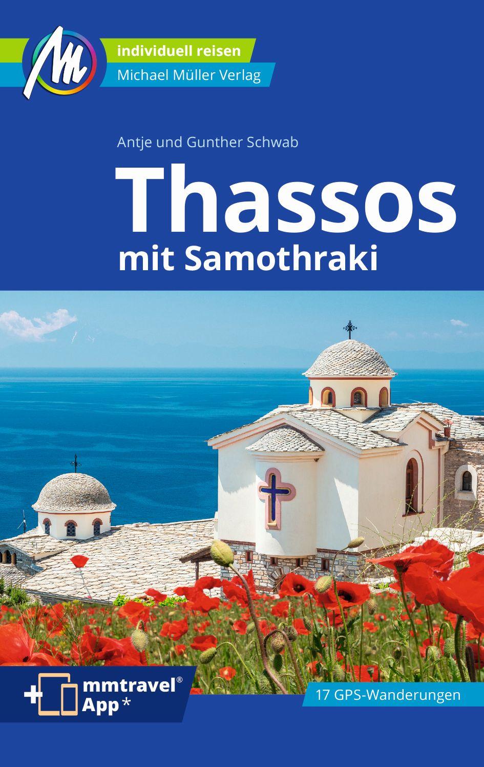Vorderes Coverbild Thassos Reiseführer Michael Müller Verlag