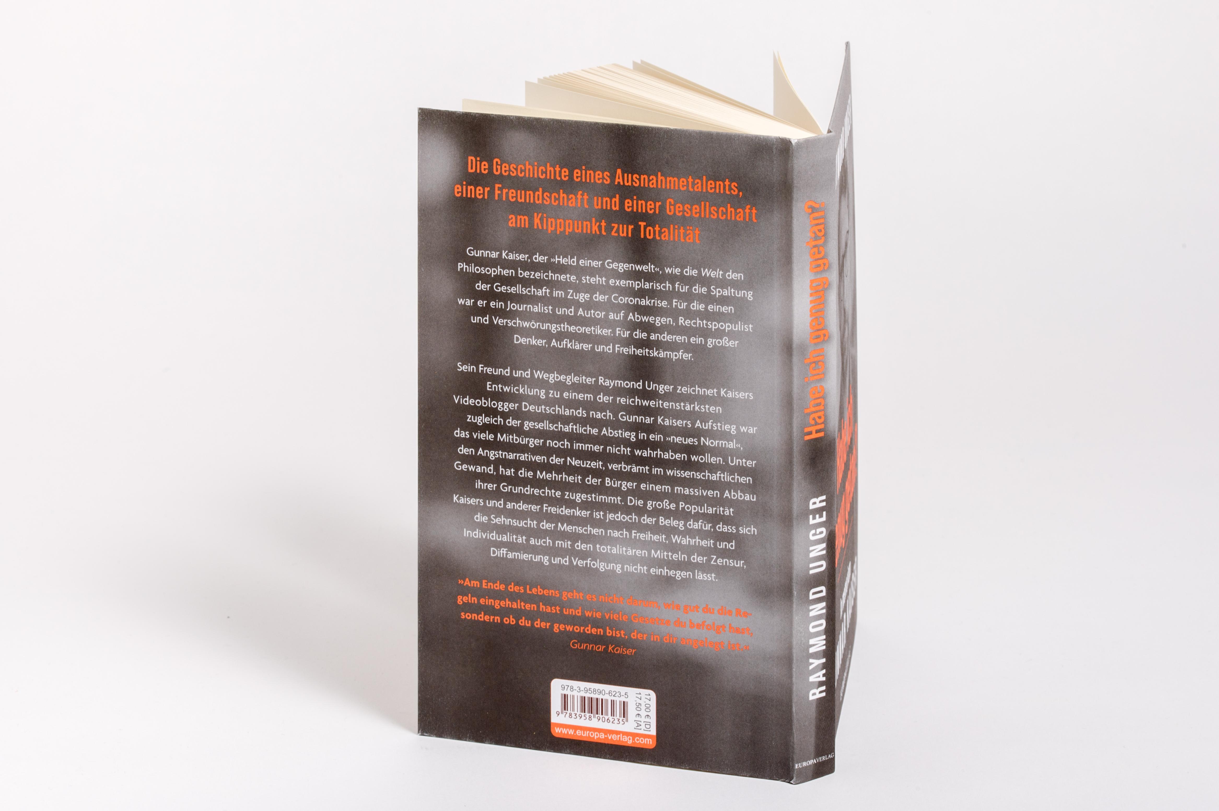 Rückseitencover Habe ich genug getan?