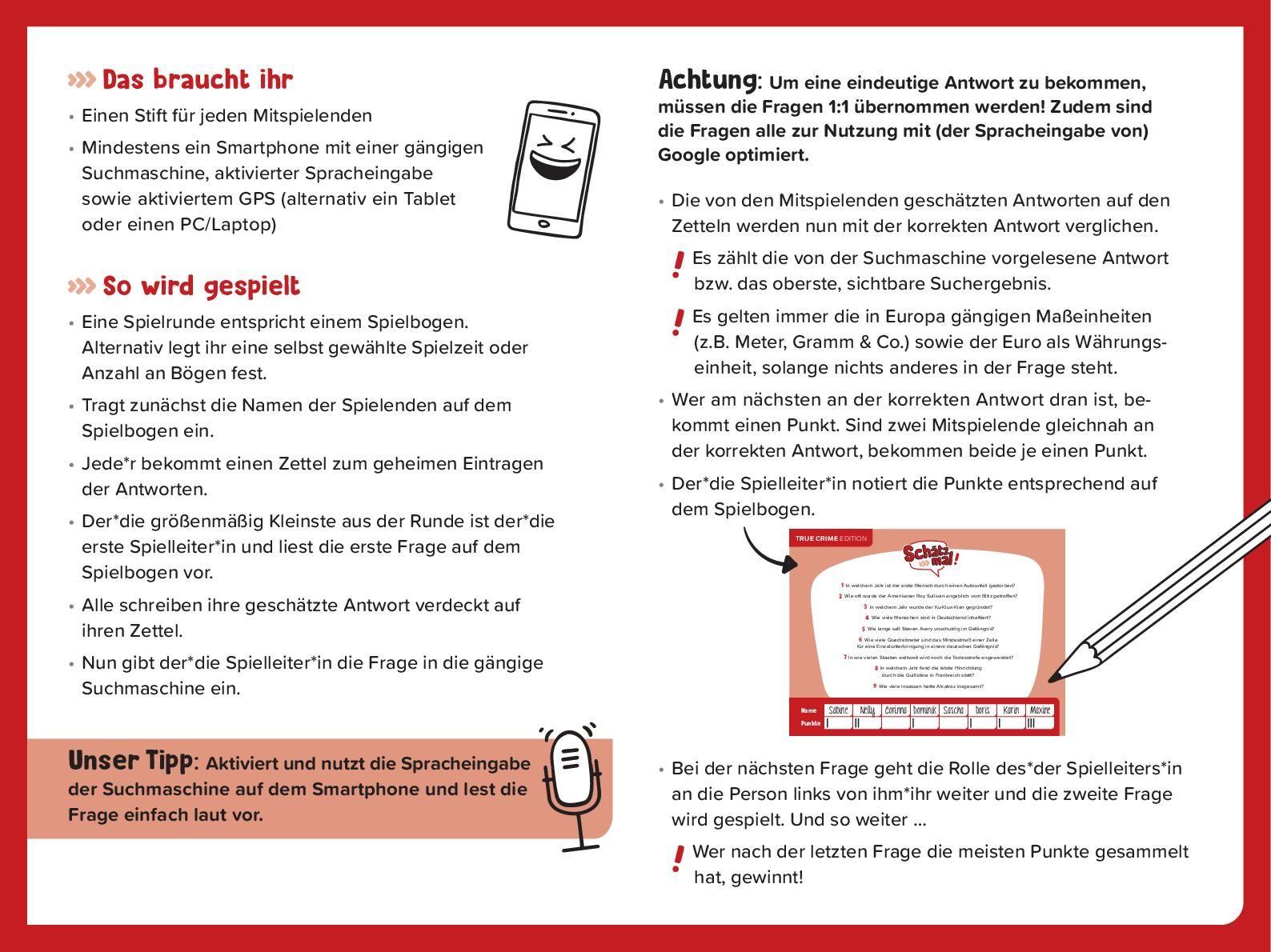 Beispielinhalt (Bild) Schätz mal! True Crime Edition