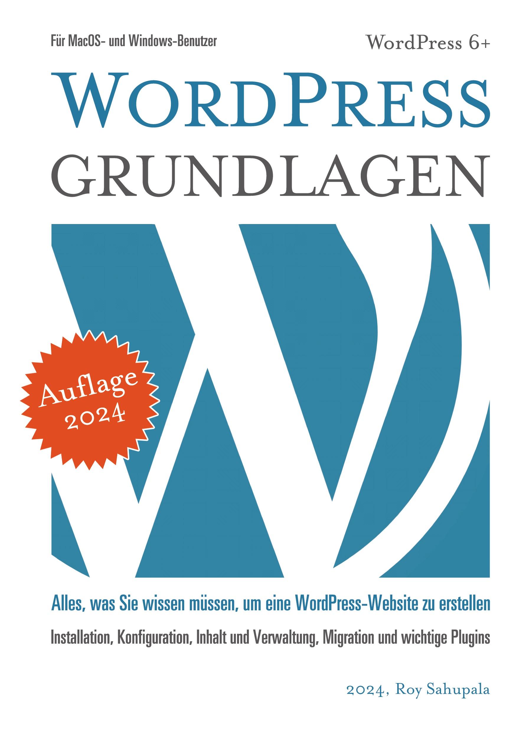 Vorderes Coverbild Wordpress Grundlagen