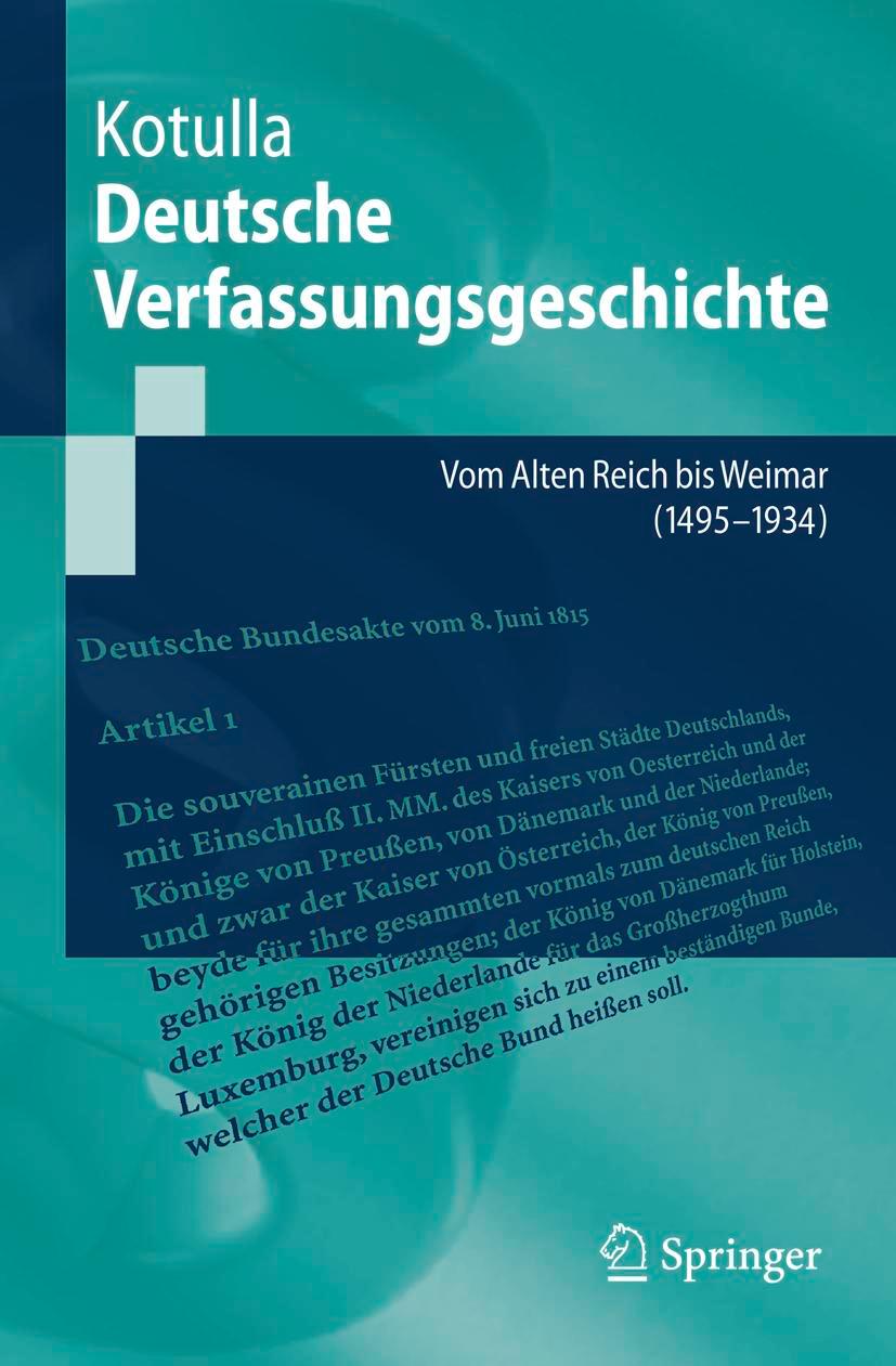 Vorderes Coverbild Deutsche Verfassungsgeschichte