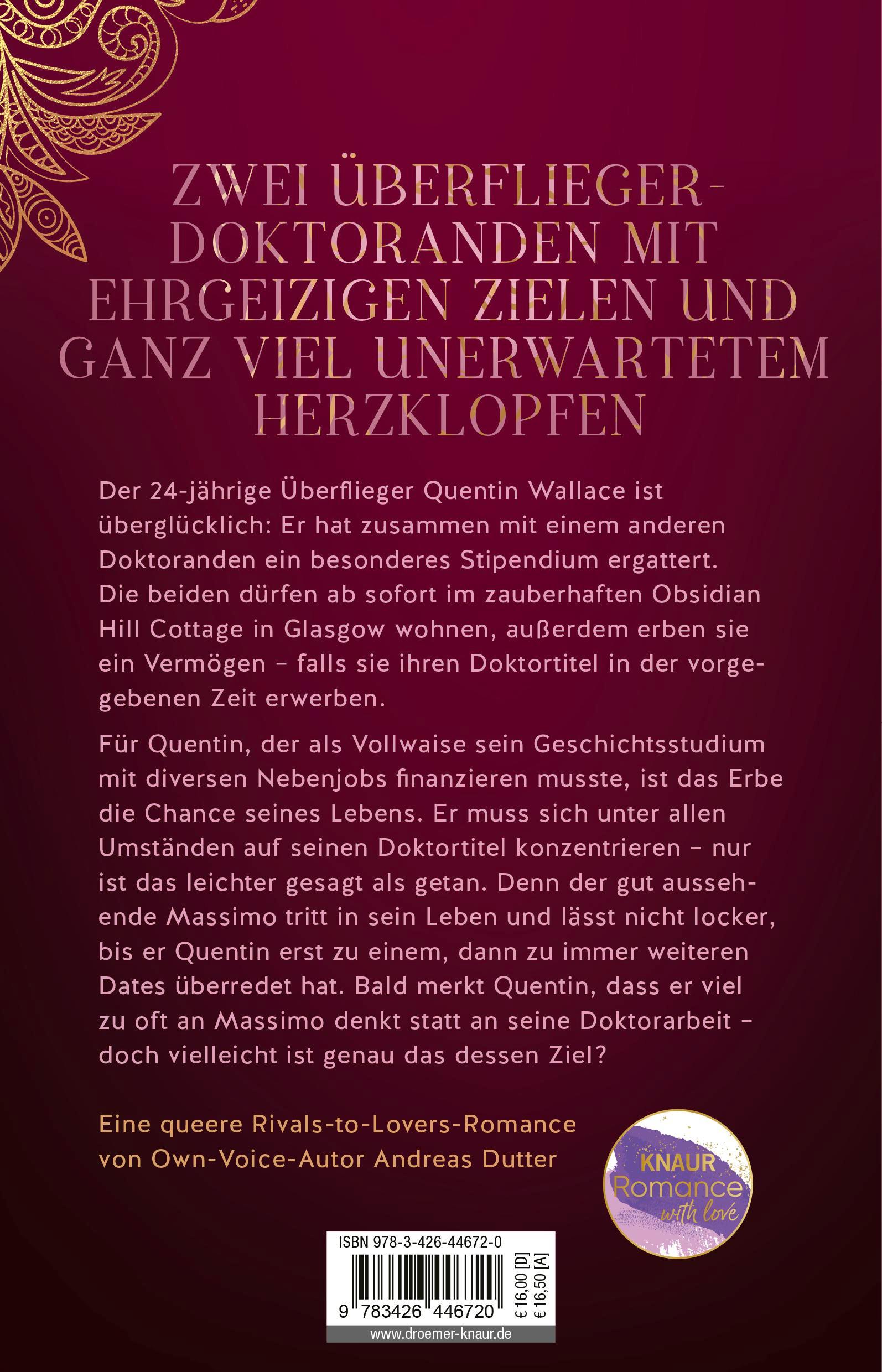 Rückseitencover Love Studies: Never Kiss a Villain