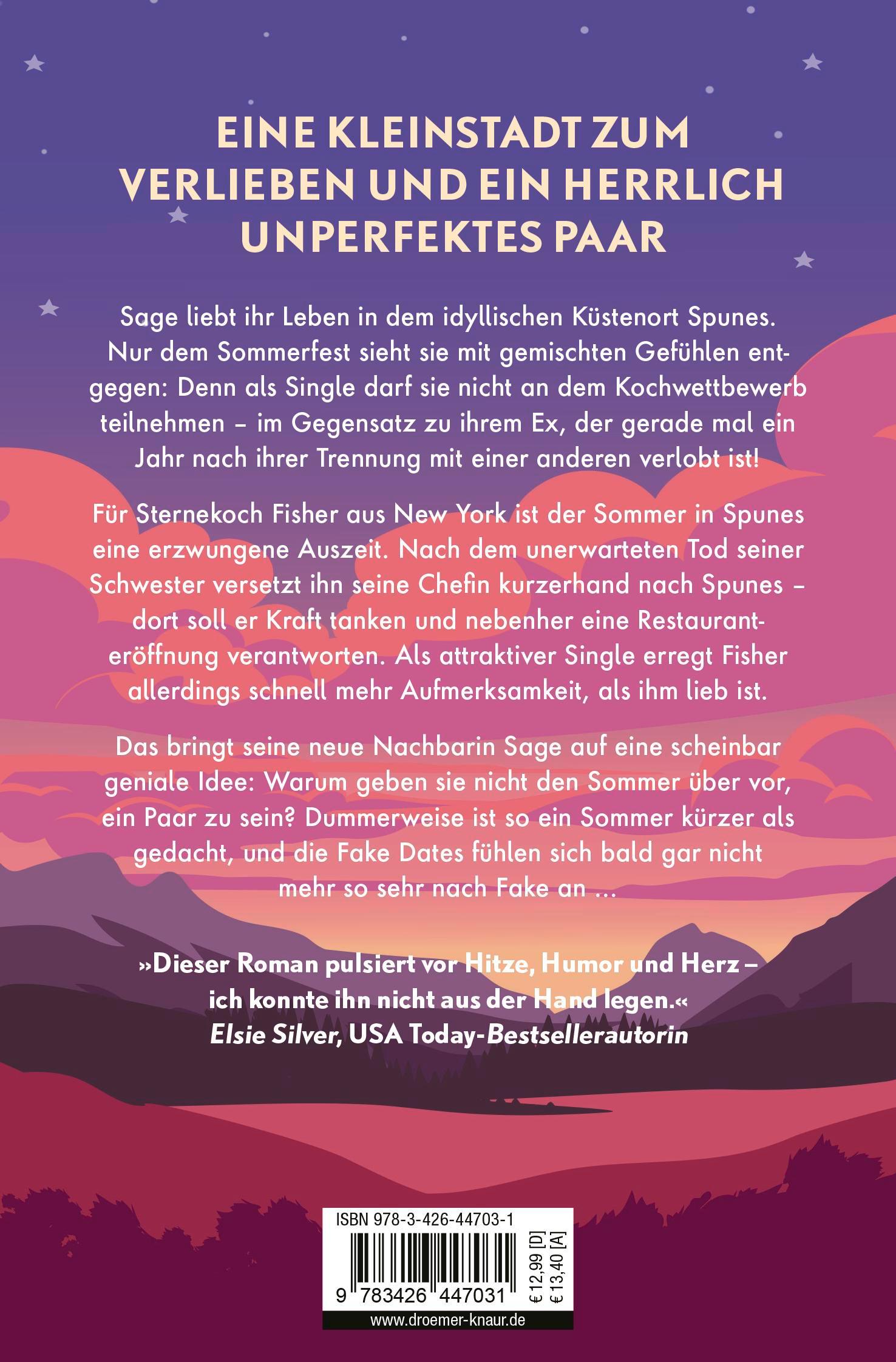 Rückseitencover Sterne, die im Sommer tanzen