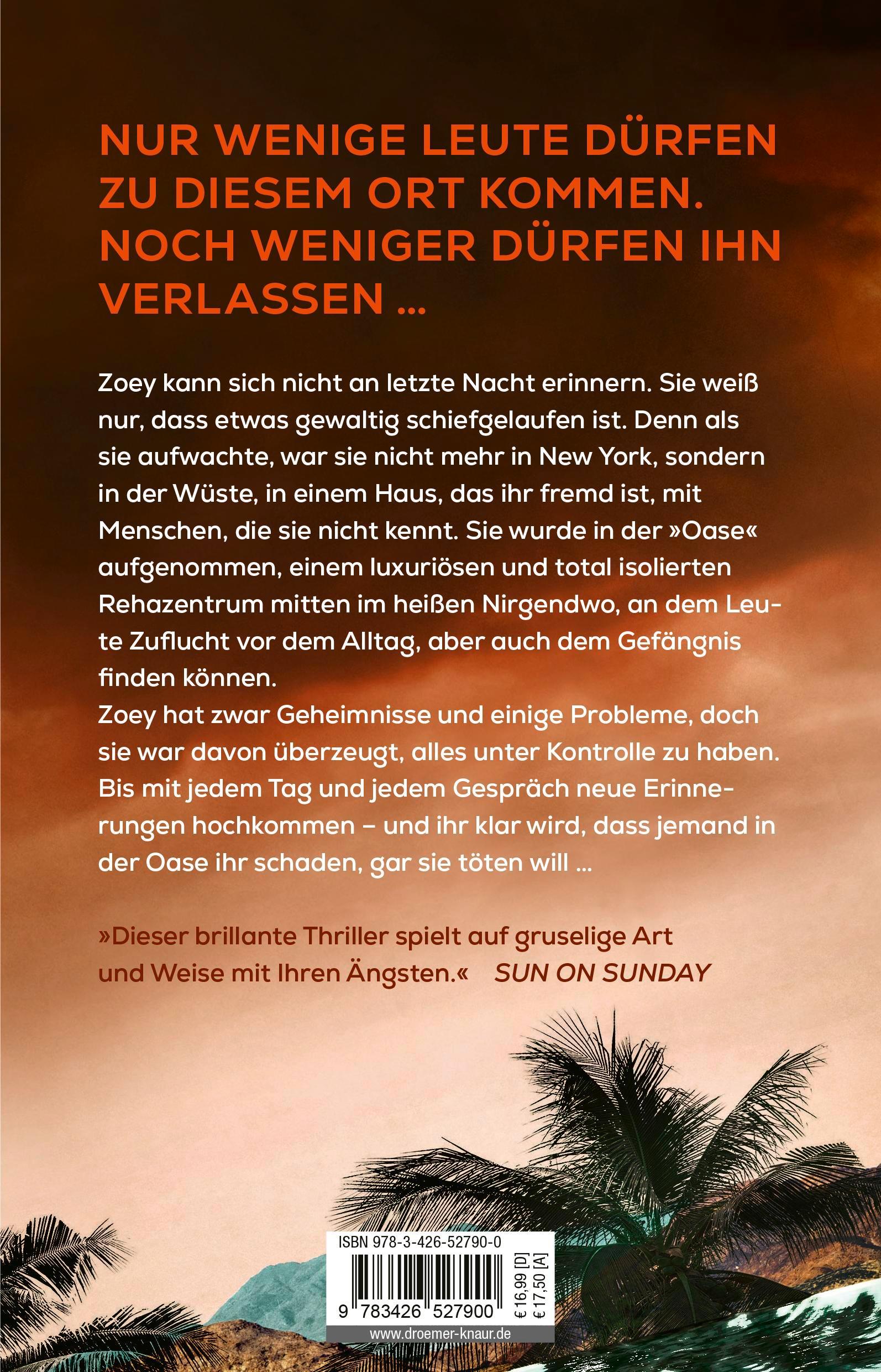 Rückseitencover Tödliche Oase