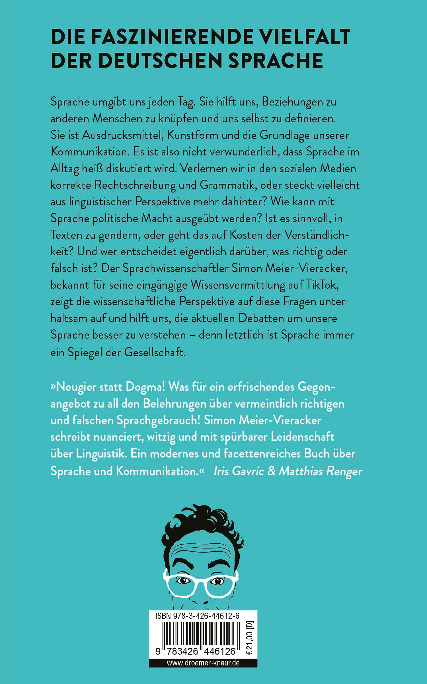 Rückseitencover Sprache ist, was du draus machst!