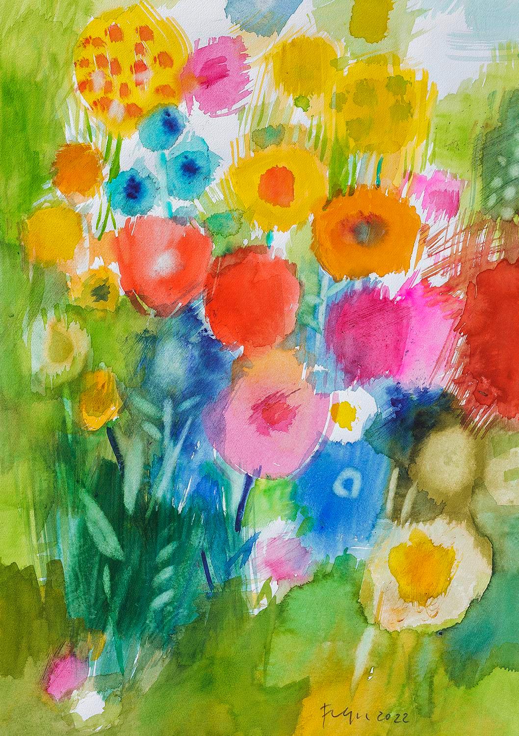 Beispielinhalt (Bild) Blüte - Kartenset