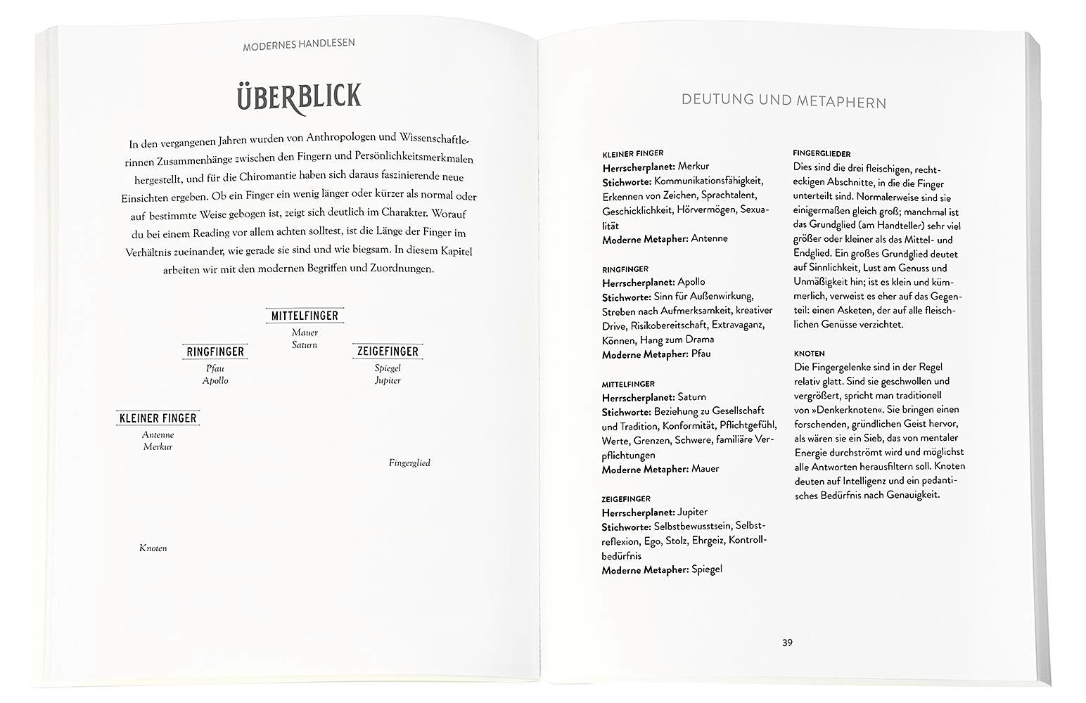 Beispielinhalt (Bild) Modernes Handlesen