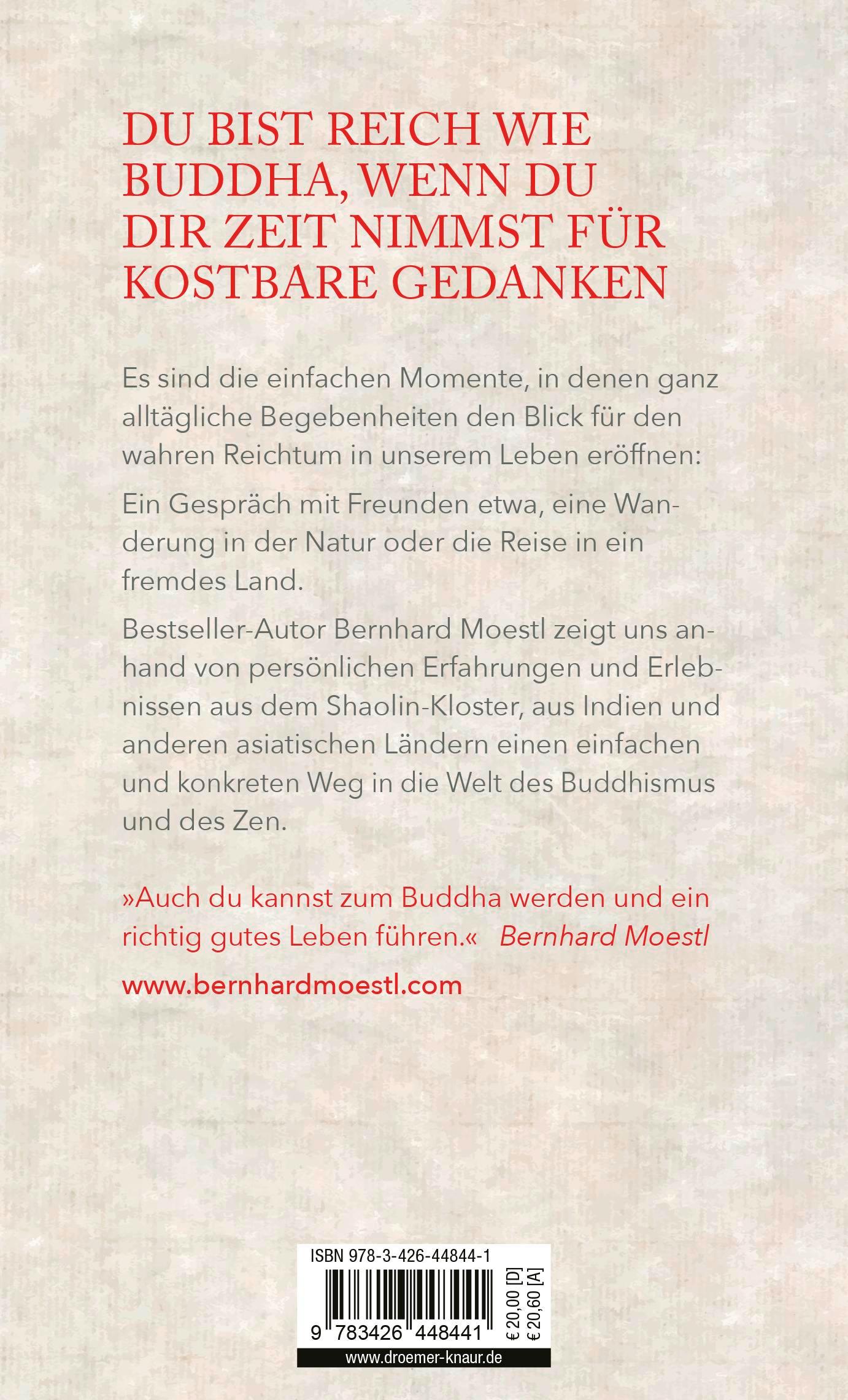 Rückseitencover Reich wie Buddha