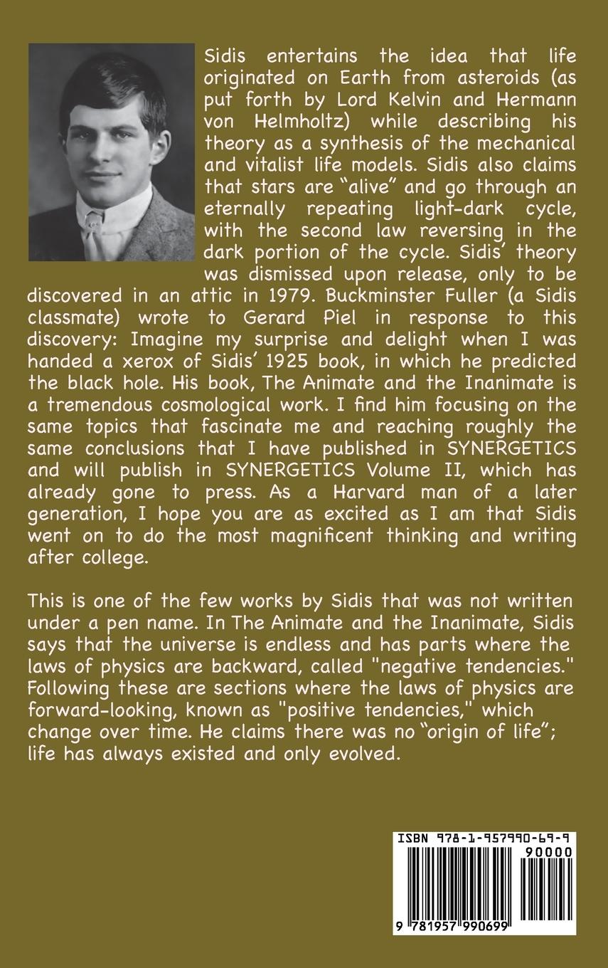 Rückseitencover The Animate and the Inanimate