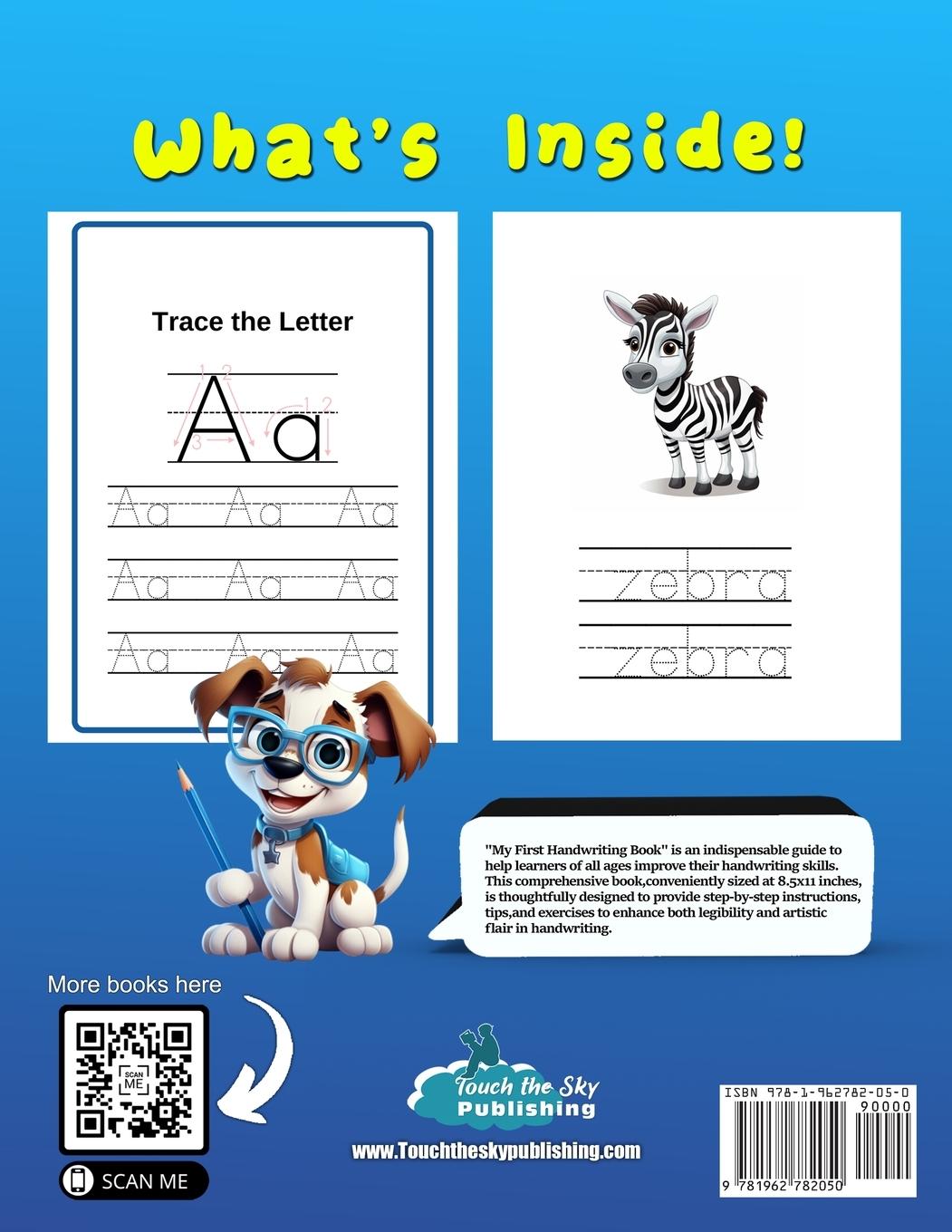 Rückseitencover My first handwriting book