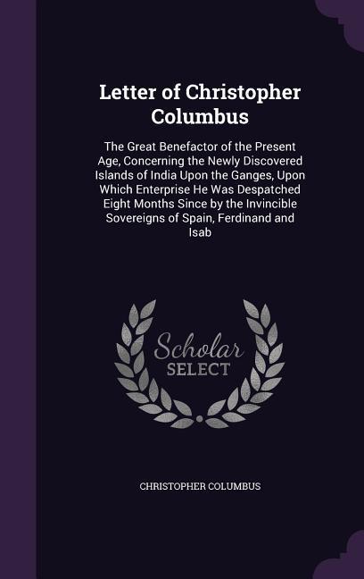 Vorderes Coverbild Letter of Christopher Columbus