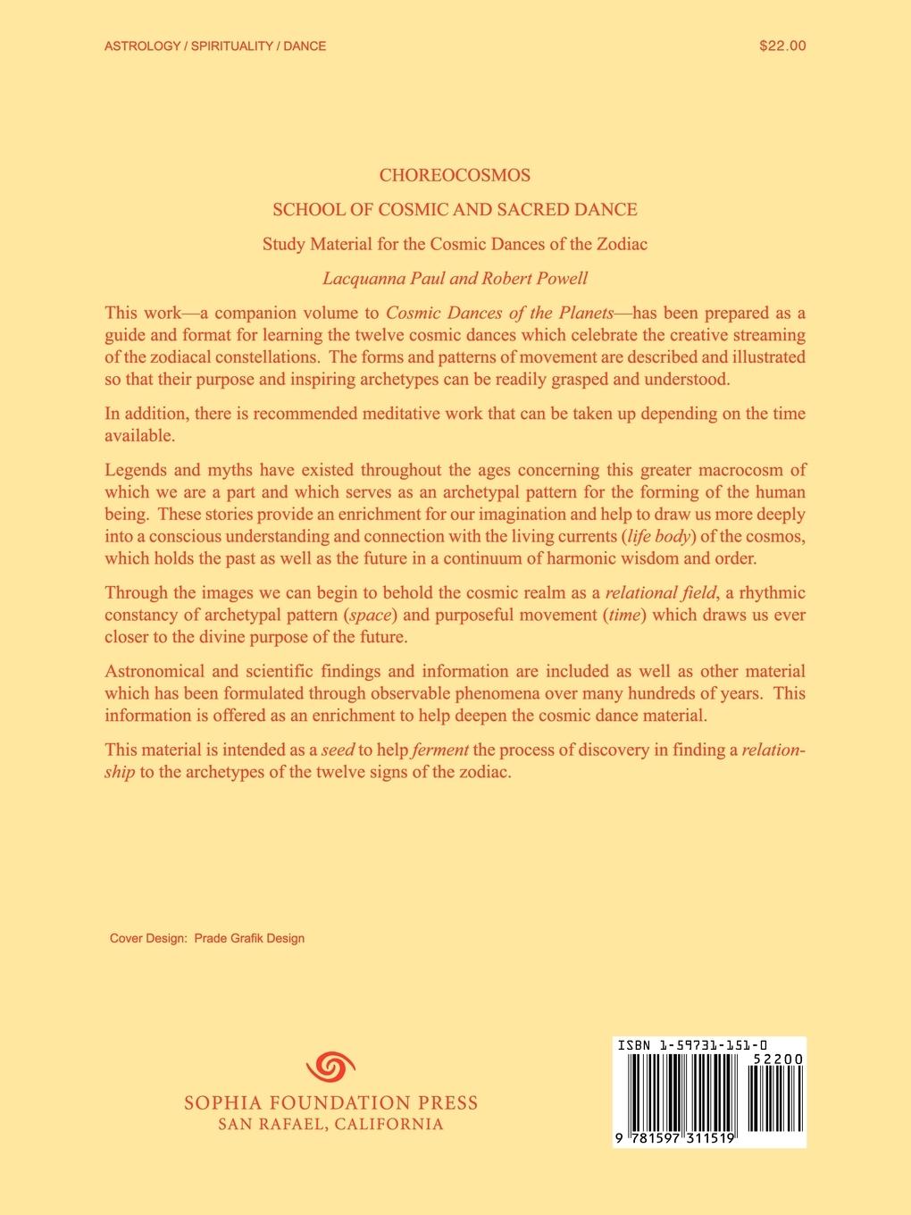 Rückseitencover Cosmic Dances of the Zodiac