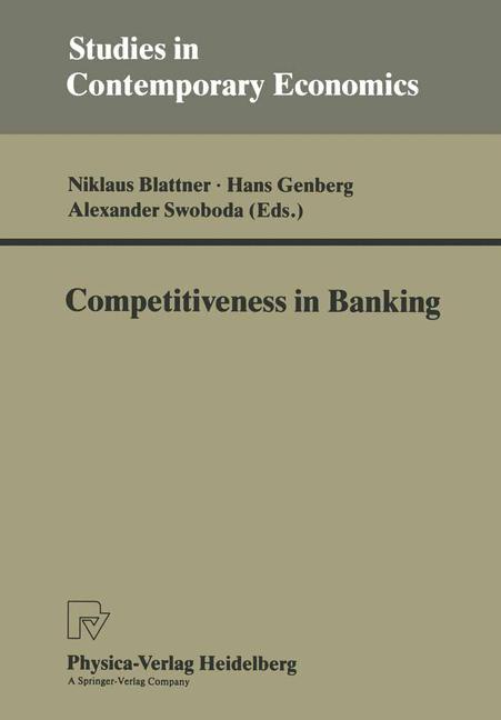 Vorderes Coverbild Competitiveness in Banking