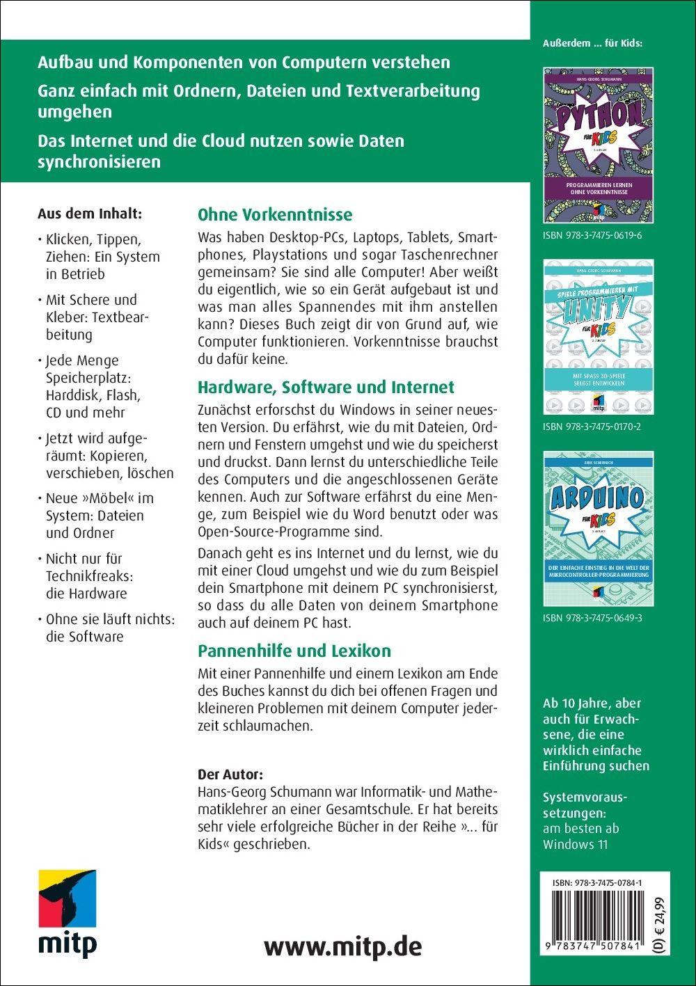 Rückseitencover Computer für Kids