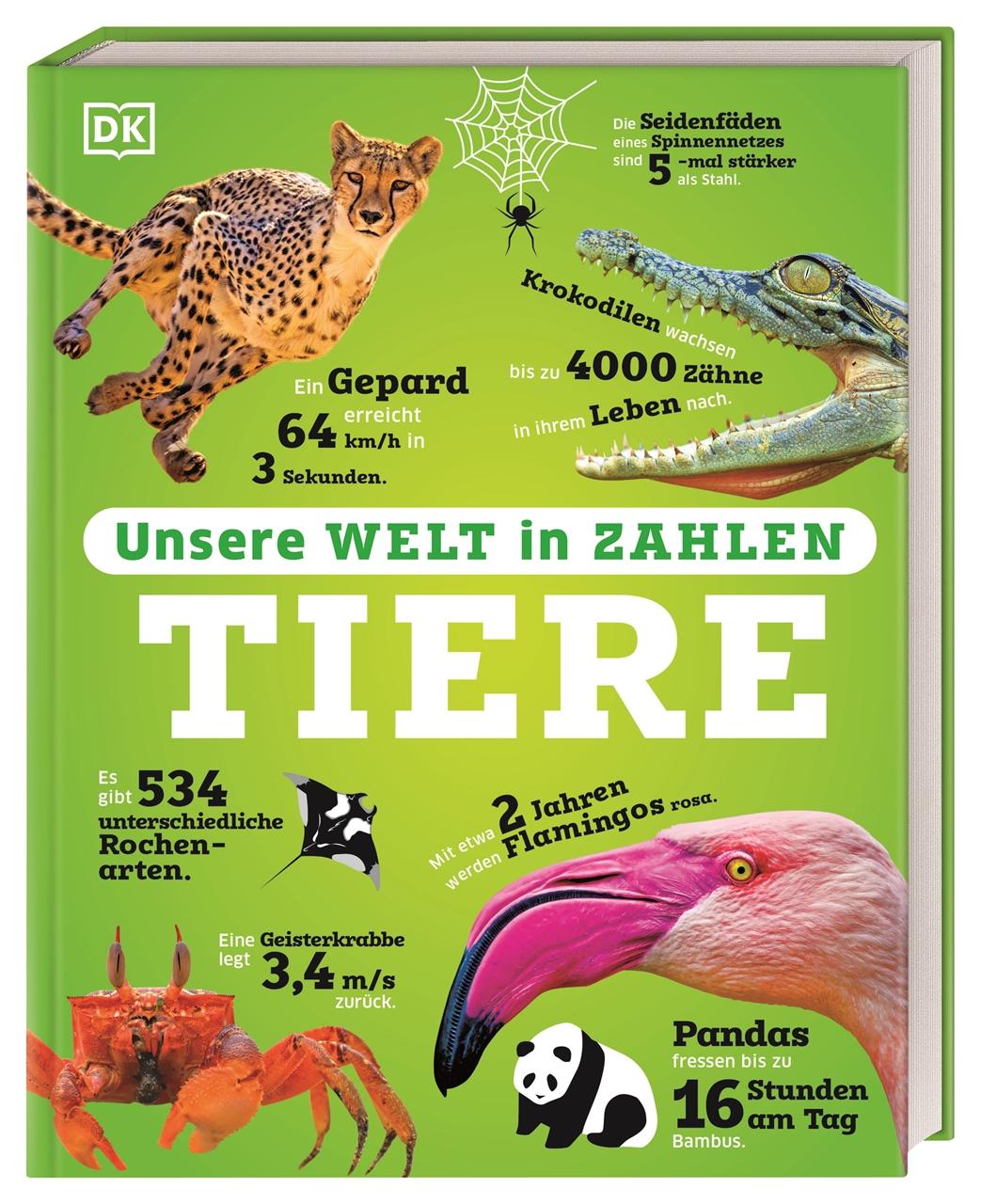 Vorderes Coverbild Unsere Welt in Zahlen. Tiere
