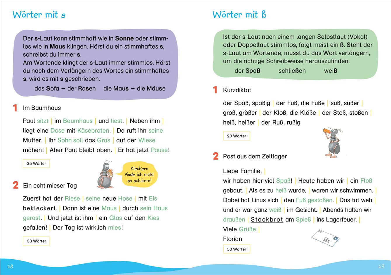 Beispielinhalt (Bild) Fit für Diktate 2. Klasse. Mein Übungsheft