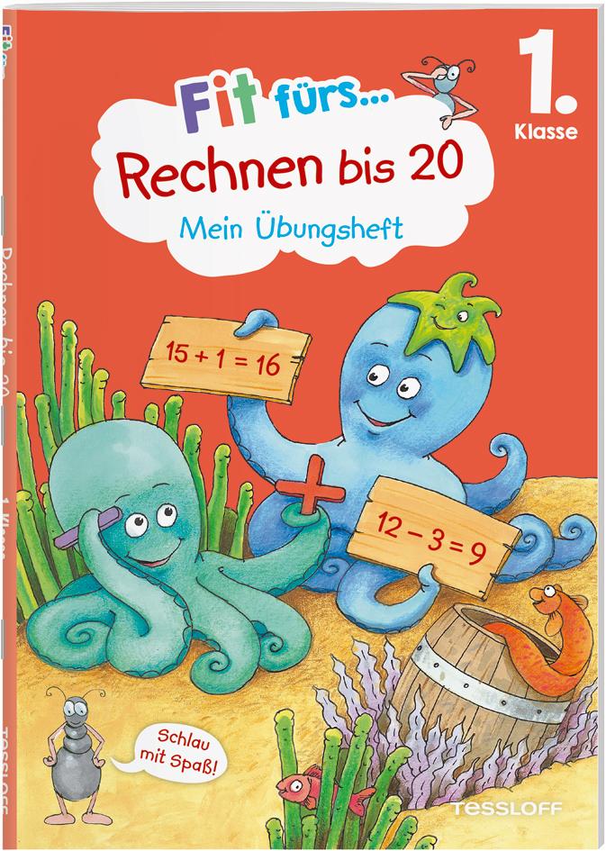 Vorderes Coverbild Fit fürs Rechnen bis 20. 1. Klasse. Mein Übungsheft