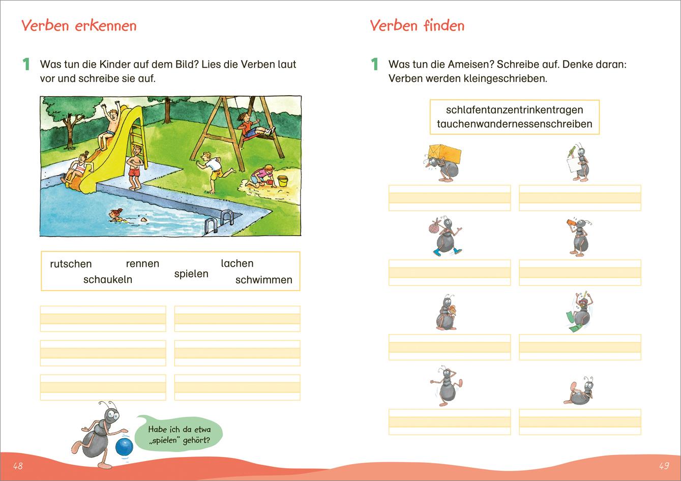 Beispielinhalt (Bild) Fit fürs Lesen und Schreiben 1. Klasse. Mein Übungsheft