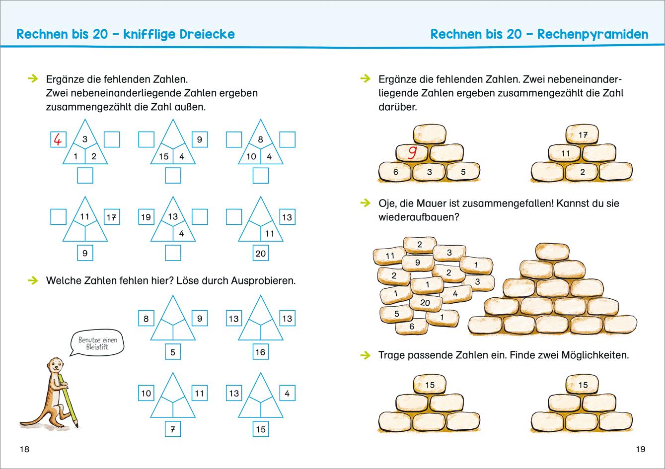 Beispielinhalt (Bild) Text- und Knobelaufgaben üben. 1. Klasse